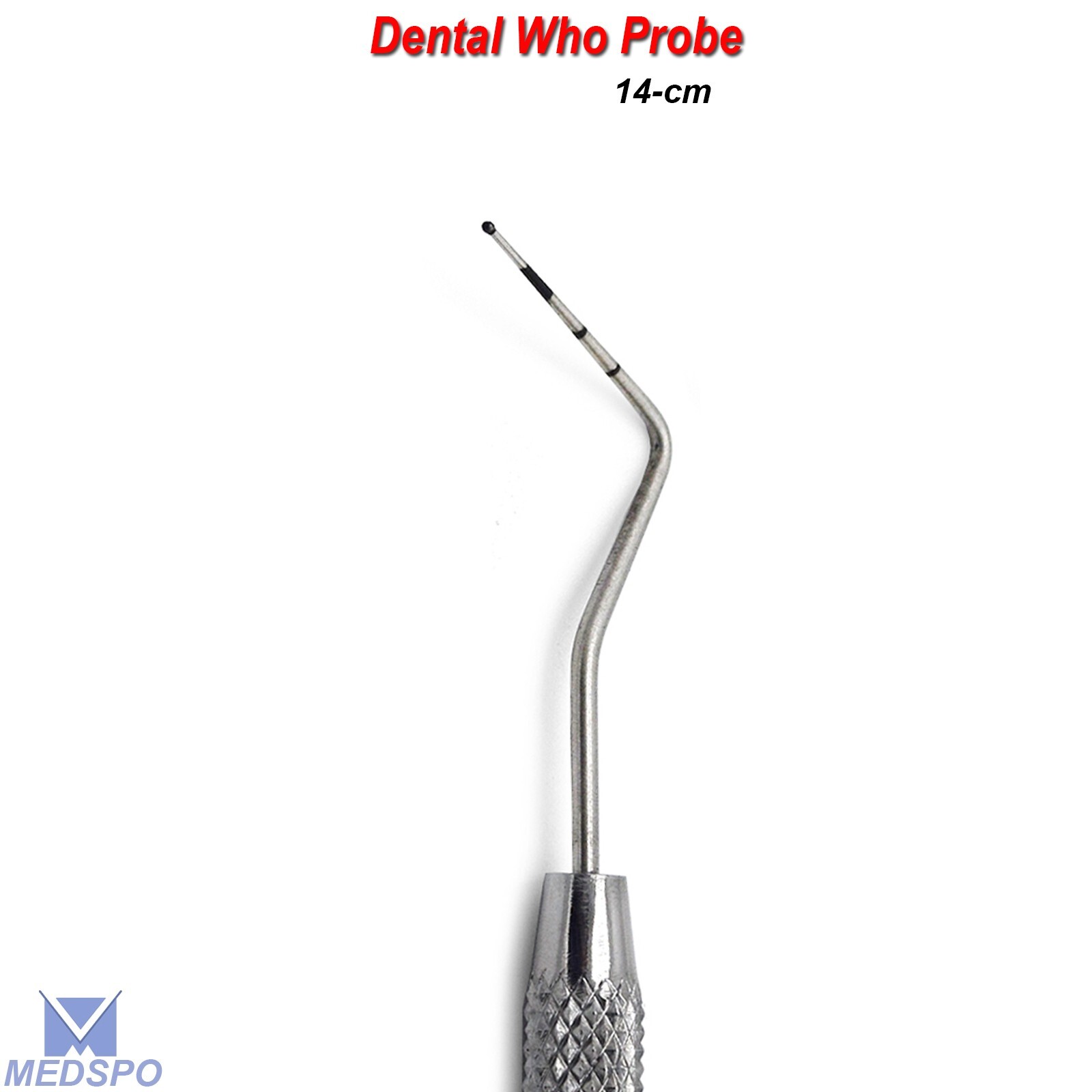 Dental Measuring Probe Color Coded WHO Ball Point End Depth Measuring Probe Lab