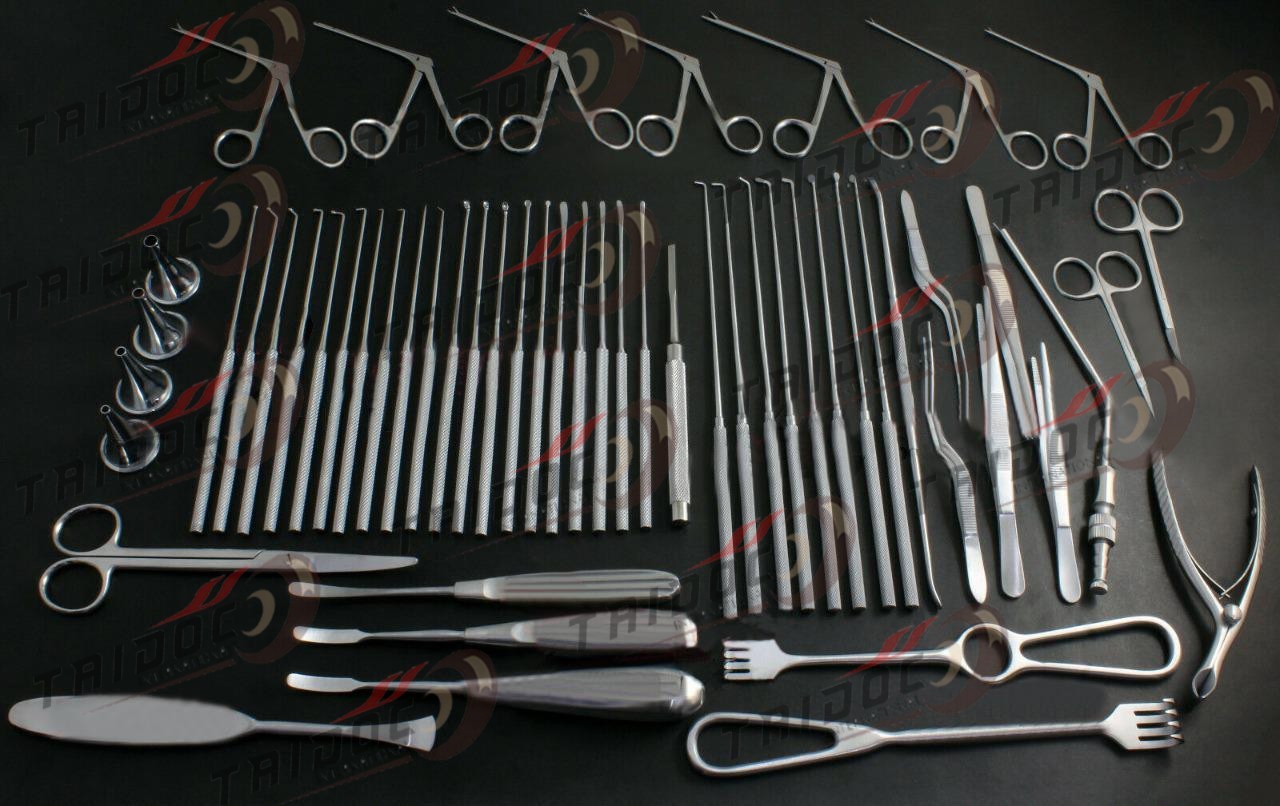 Tympanoplasty Instruments 58 PCs Set Micro Ear Surgery ENT Instruments