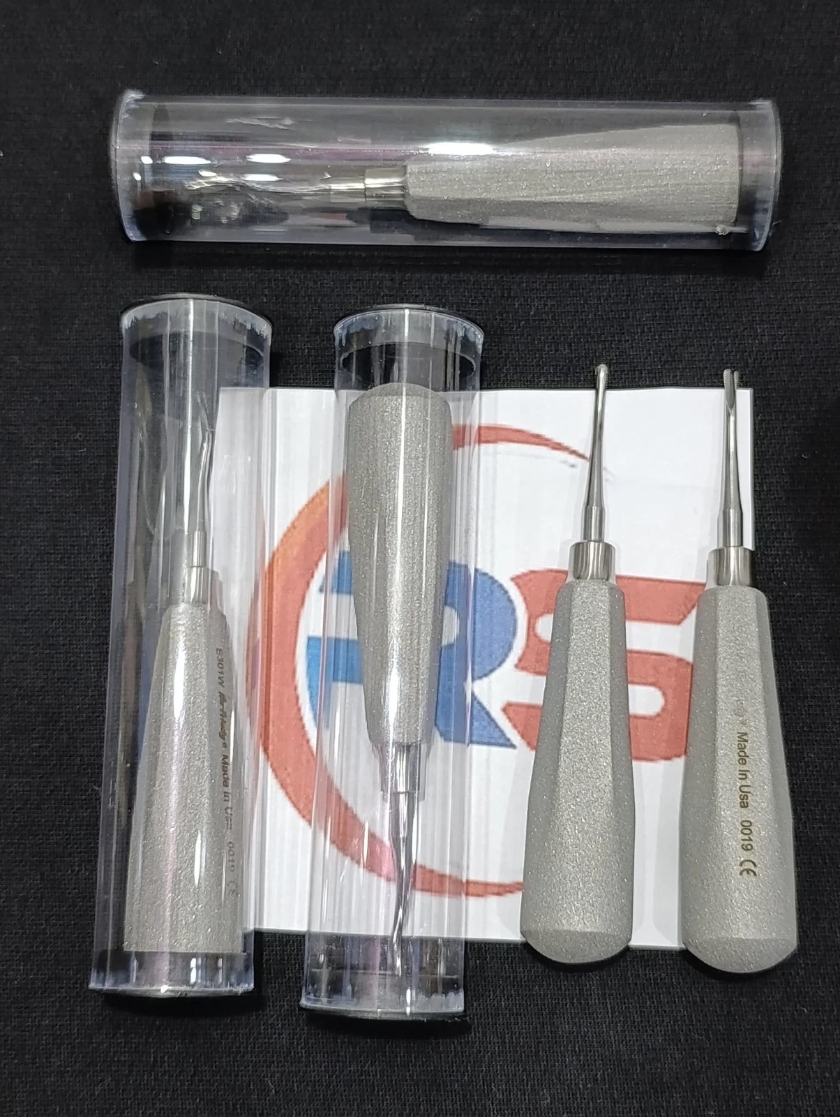 Lot of 5 PCS Hu-Friedy Surgical Dental Elevator Combo Apexo E301,E302,E303