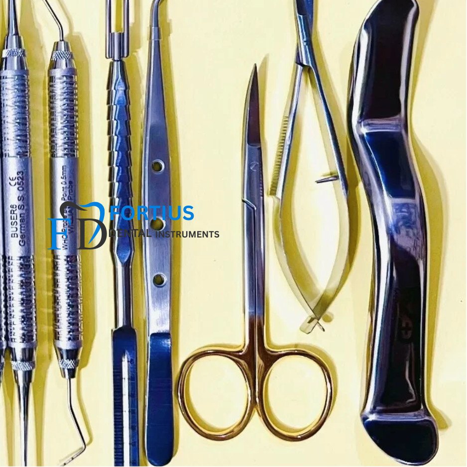 Micro Periodontal Oral Surgery Kit Periosteal Set Dental Mucogingival Instrument