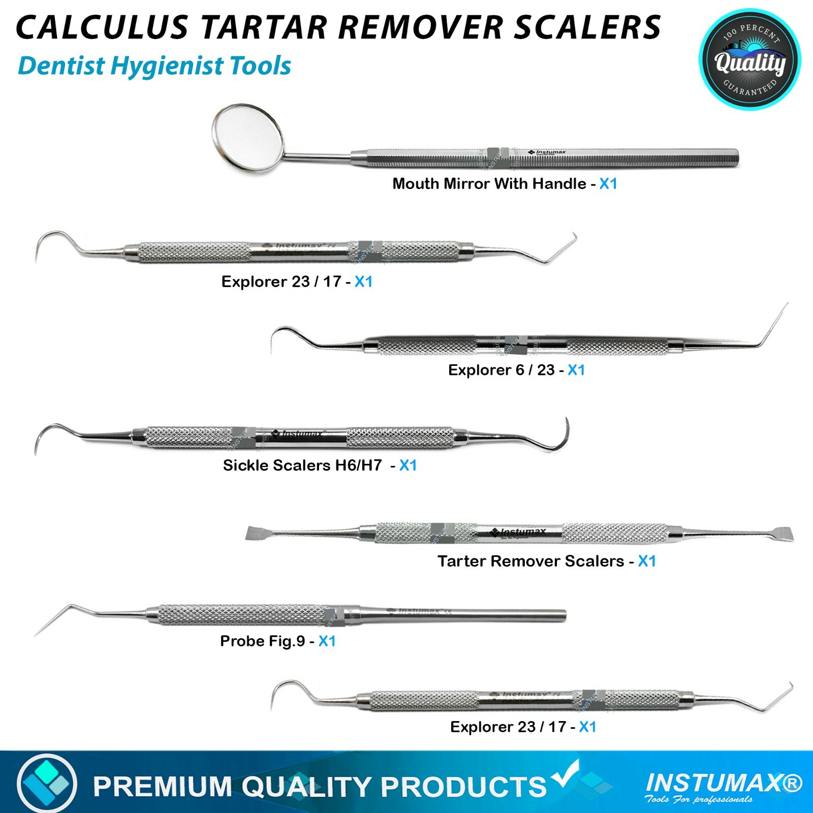 Endodontic Explorer Hook Probe Dental Hygiene Diagnostic Pick Tools New