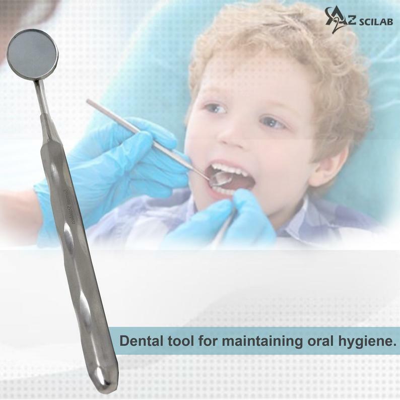 German 10 Dental Mouth Mirror #5 Unique Hollow Handle Dental Instruments Dentist