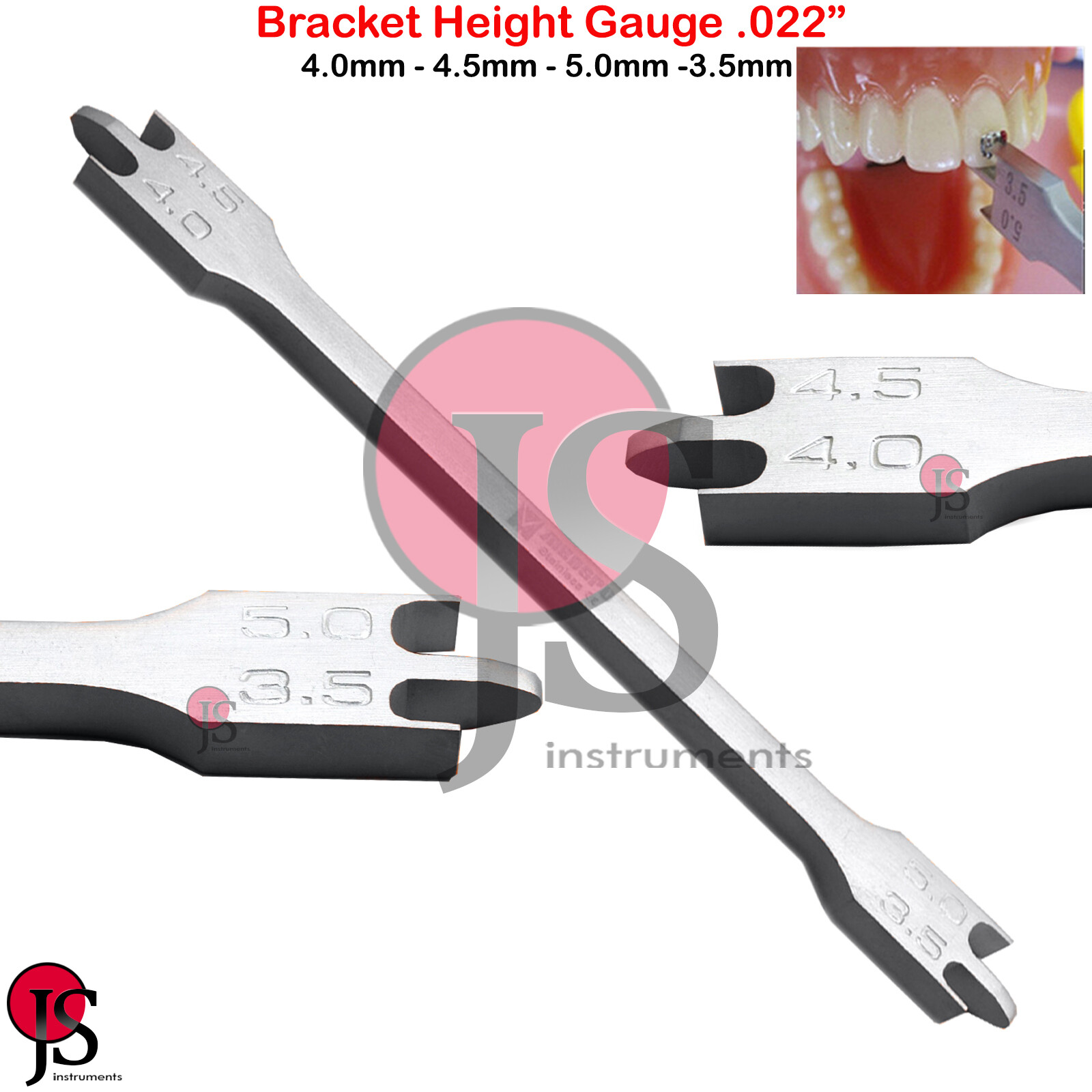 Orthodontics Implant Measuring Gauge Caliper Bracket Height Positioning Dental