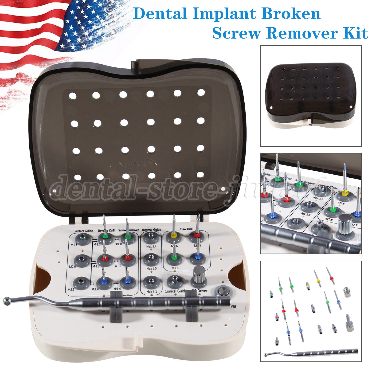 Dental Implant Fractured Screw Removal Kit Claw Reverse Drill NeoBiotech SR