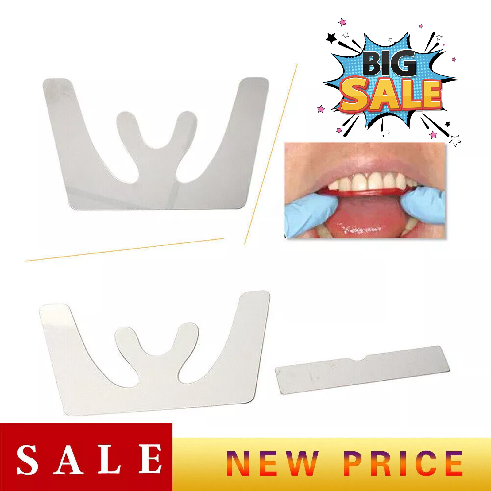 Dental Occlusal Maxillary Casting Jaw Fox Plane Autoclavable Stainless Plate New