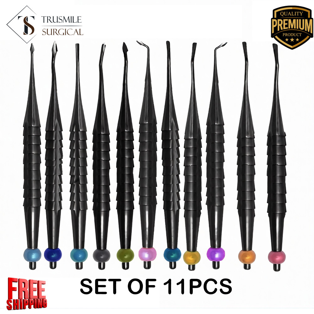 11pcs PDL Root Elevator Proximator Luxating Spade Dental Instruments free ship