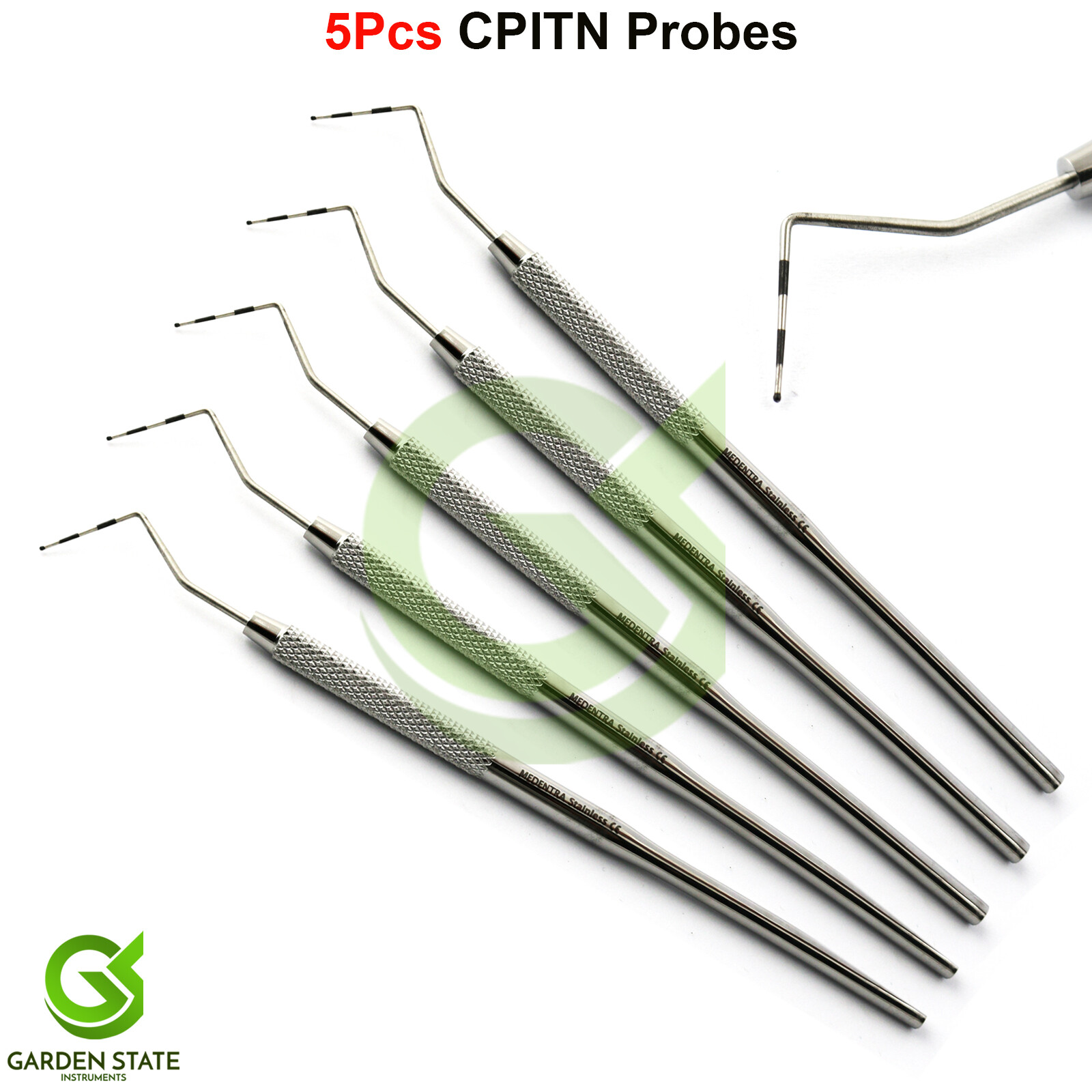 5Pcs Perio CPITN Probe Color Coded Periodontal Gum Pocket Measuring Oral Health