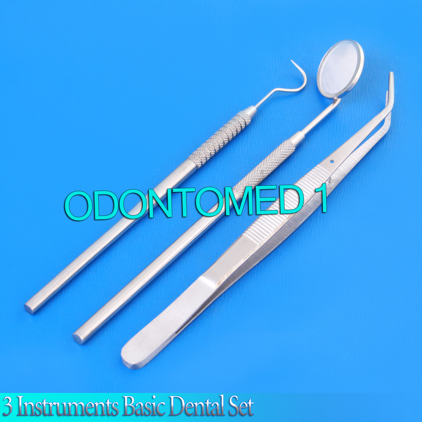 03 Instruments Basic Dental Set Mirror Explorer College plier PR-0079