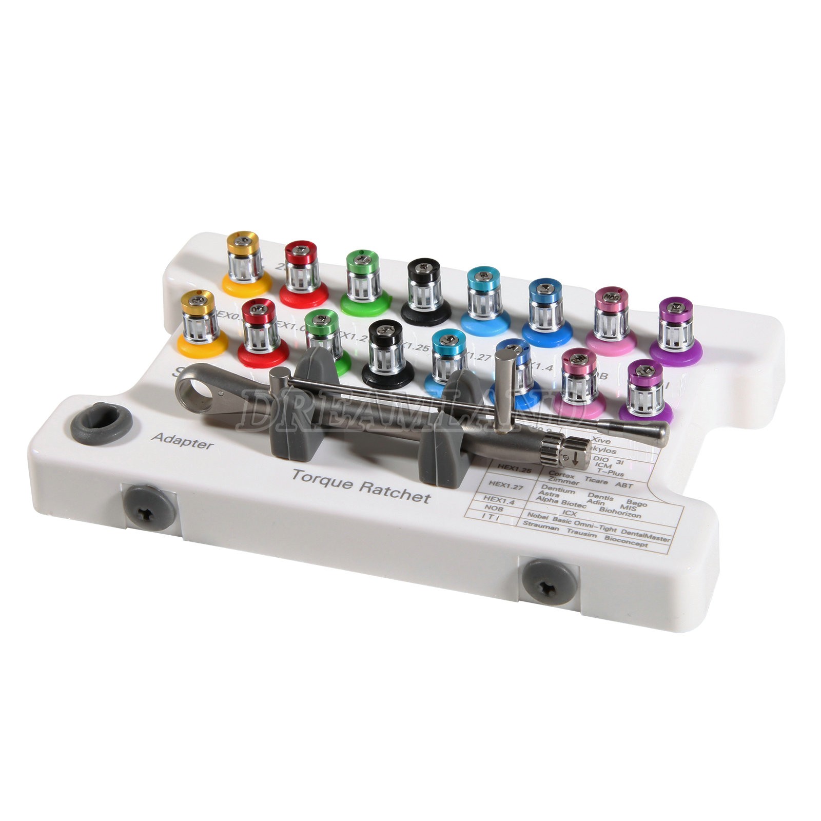 Universal Implant Abutment Prosthetic Kit Ratchet General Box for Dental