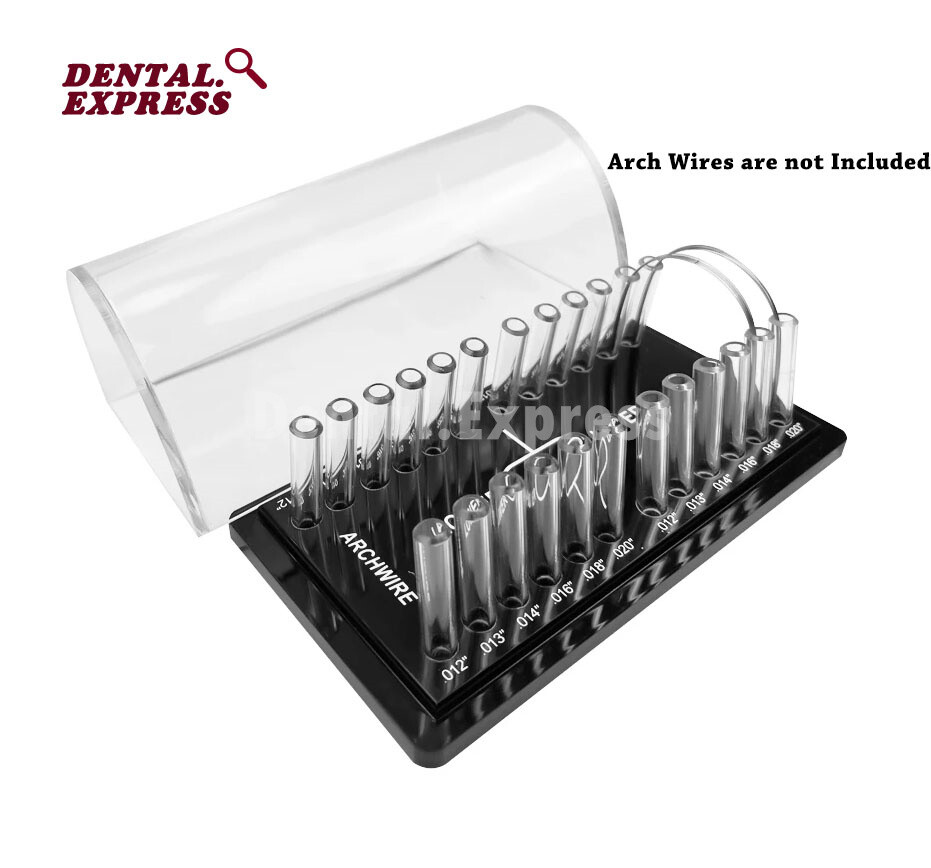 Dental Orthodontic Round Rectangular Arch Wire Organizer Holder Case Place Box
