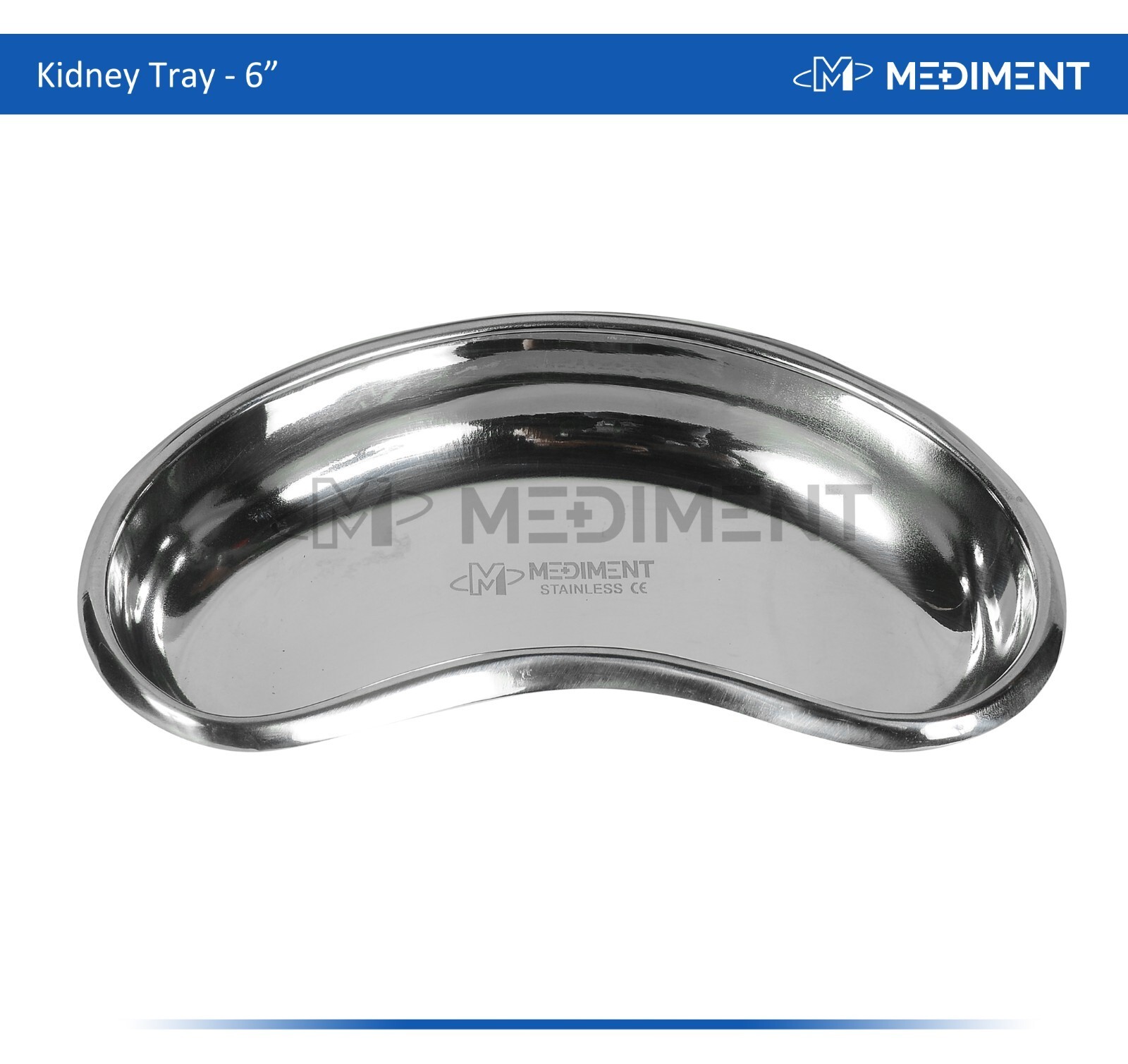 Kidney Bowl Tray 6″ Basin Dental and Surgical Instrument Stainless Steel New CE