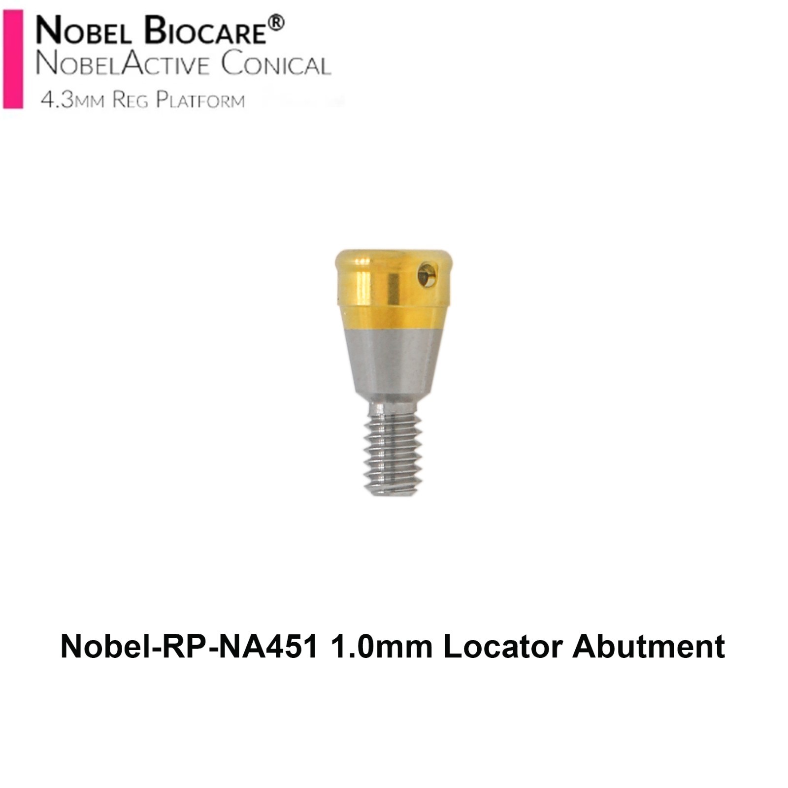 Dental Locator Anchor for NOBEL NobelActive Conical Connection NP & RP AH=1-5mm