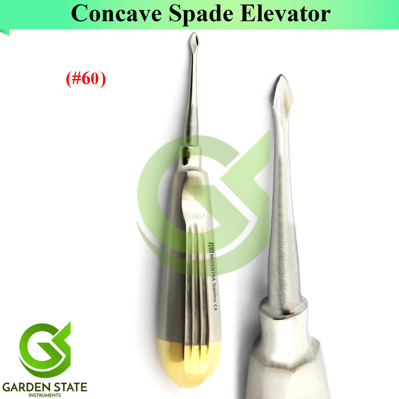 Tooth Extraction Spade #60 Elevator #77R Dental Root Extracting Potts Elevators