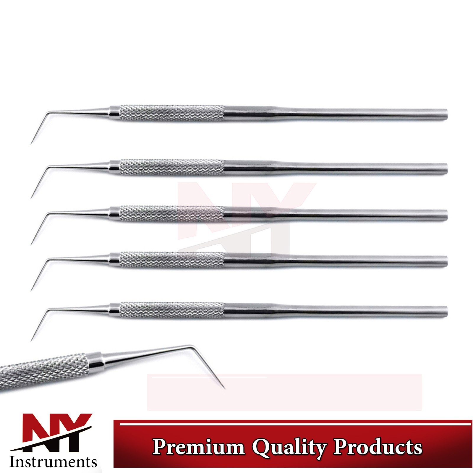 X5 Dental Probes Explorer Hygiene Cleaning Examination Instruments Lab