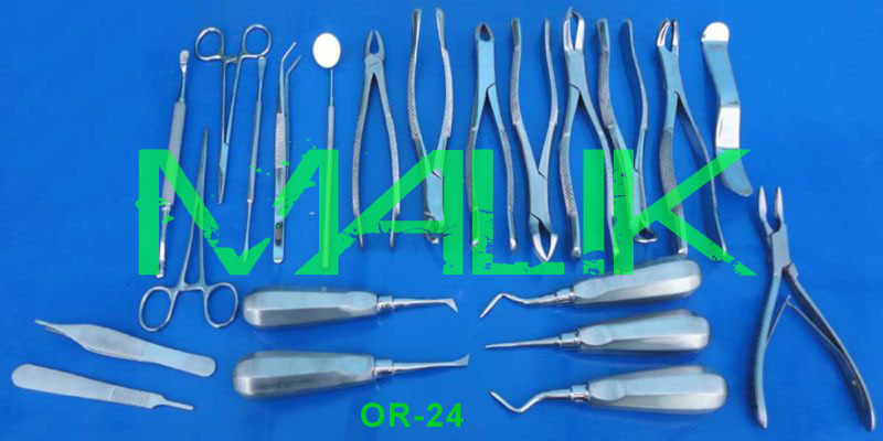 Dental Oral Surgery Kit of 24 Instruments Extraction