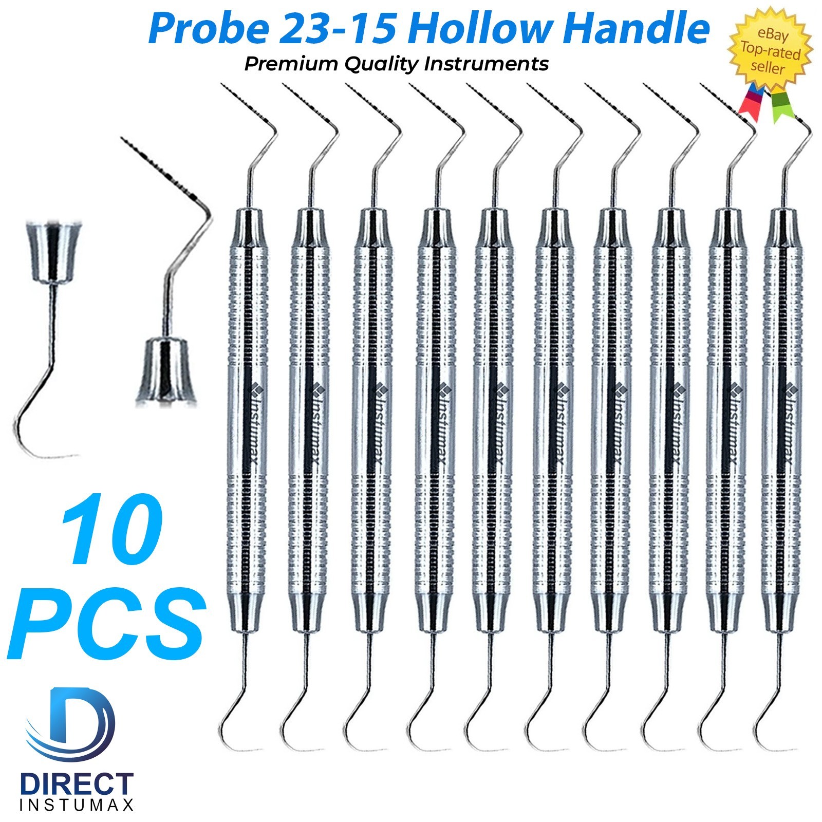 Dental Probe 23-15 Periodontal Explorer Color Marking Diagnostic Double Ended