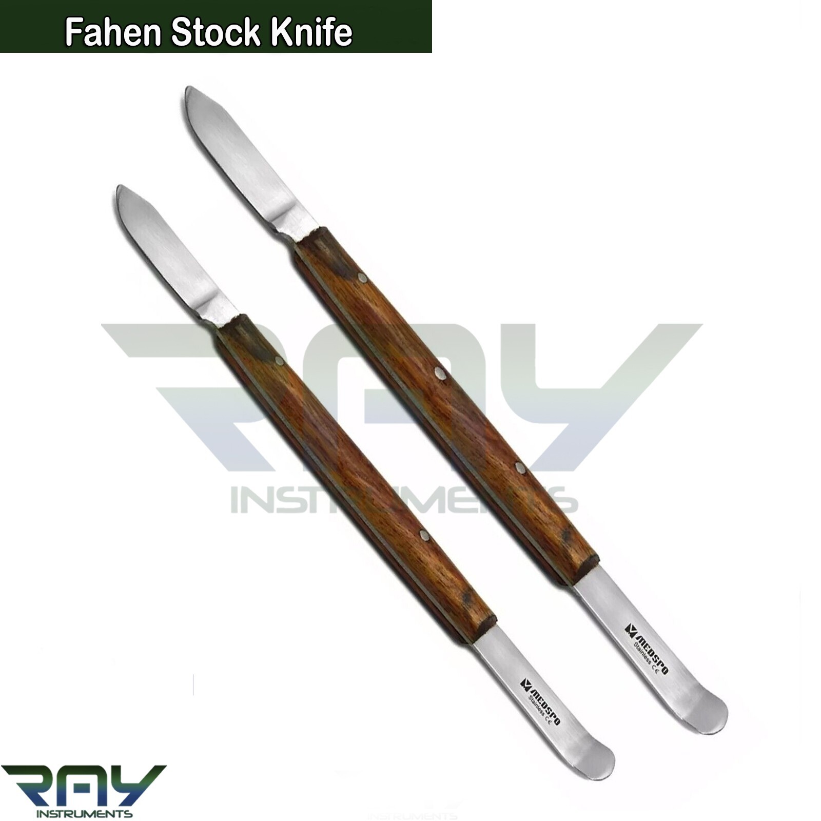 2 Pcs Dental Wax & Modelling Fahen Stock Knife Dentist Laboratory Instruments