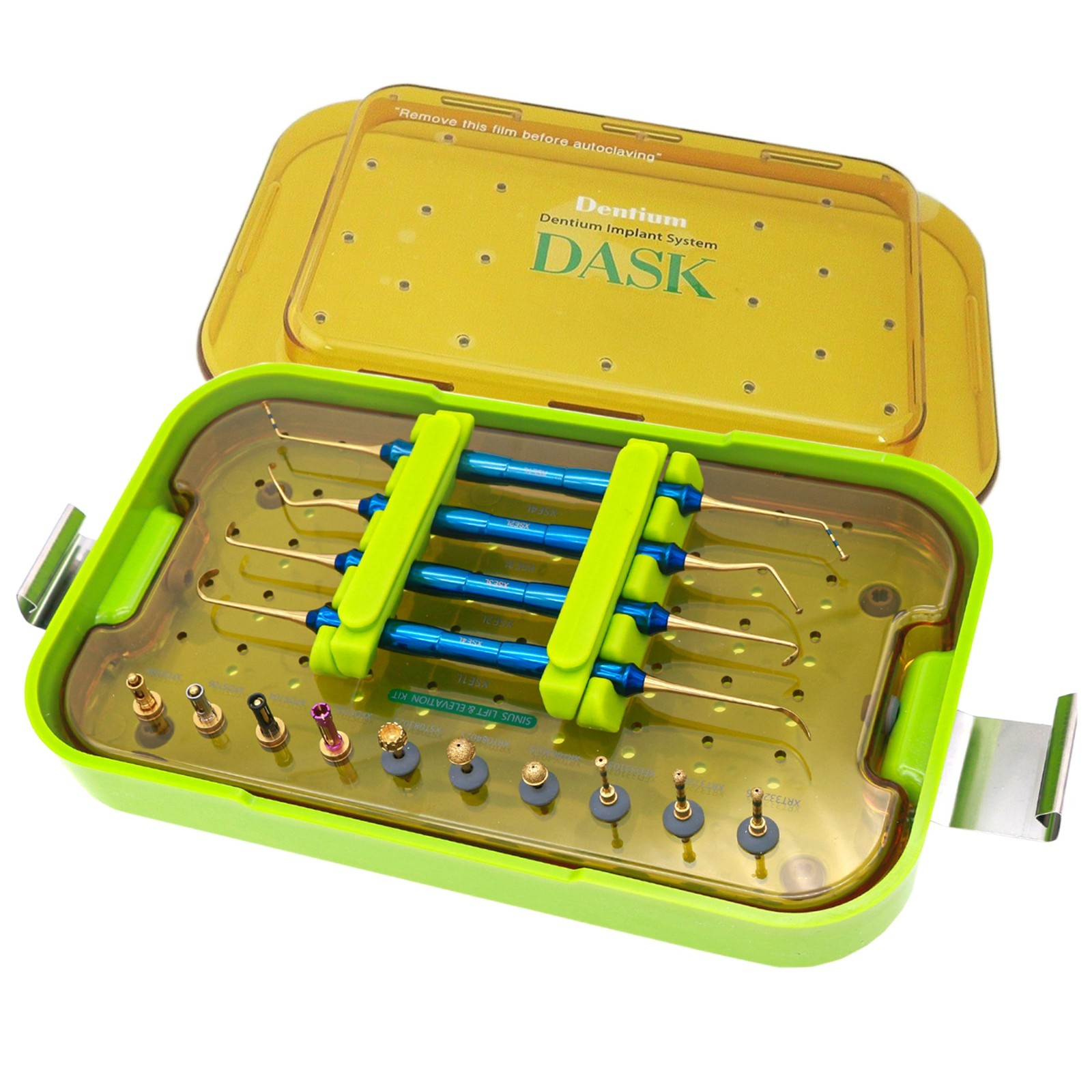 DASK Dental Sinus Lift Kit Lateral Crestal Drills Stoppers Elevation Instruments