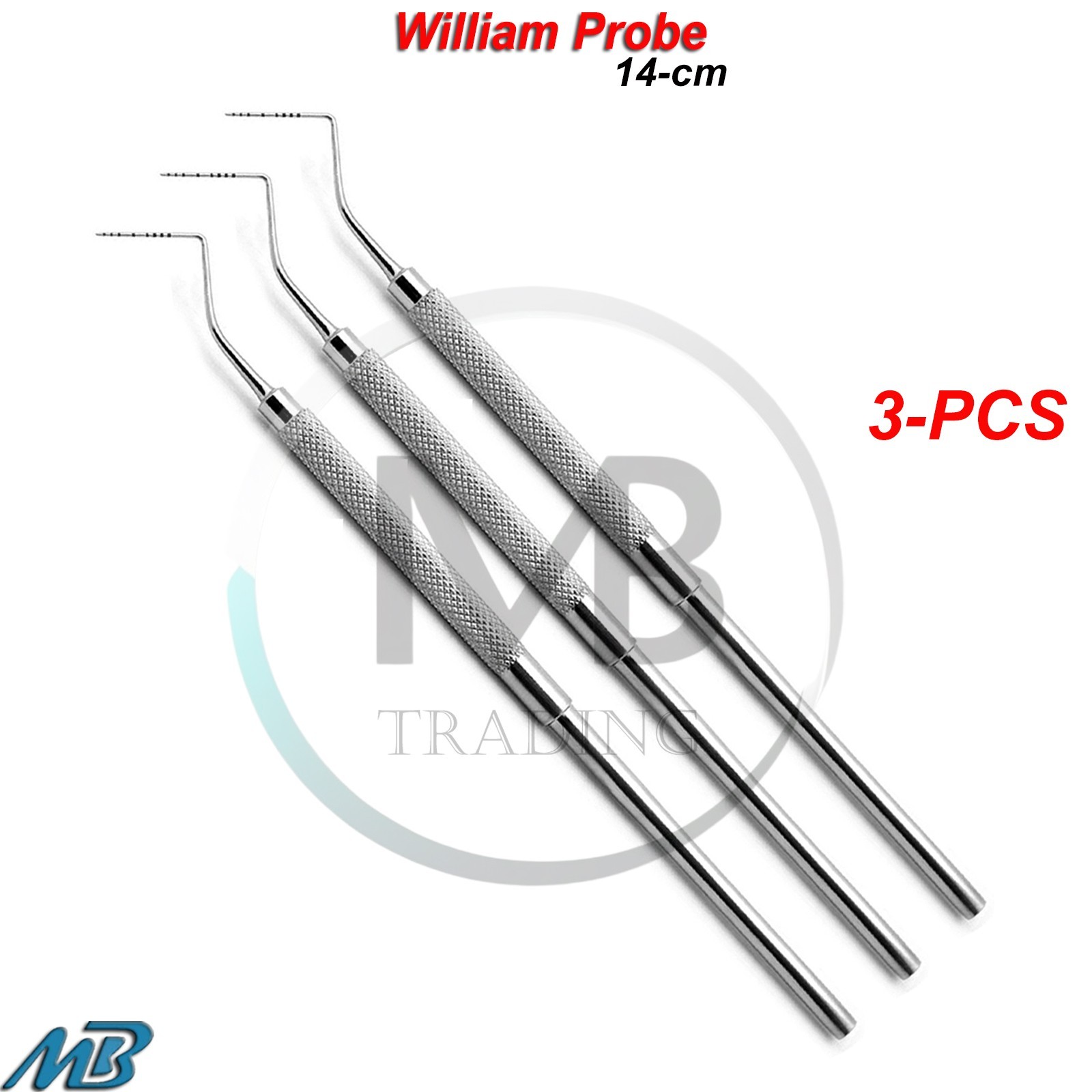 Periodontal Periodontal Perio William Color Coded Probes Tooth Depth Measuring