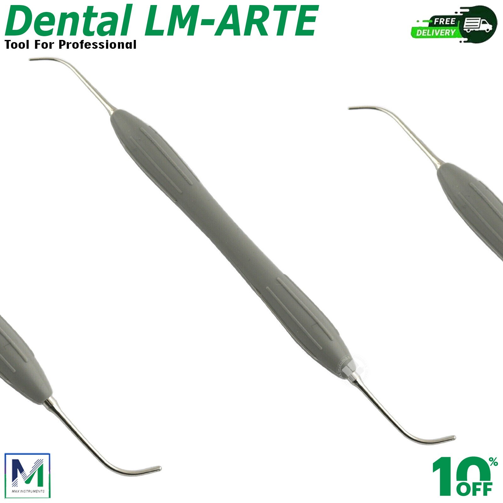 Dental Composite Filling Instruments Set Of 5-Pcs Silicone Handle Colorful New