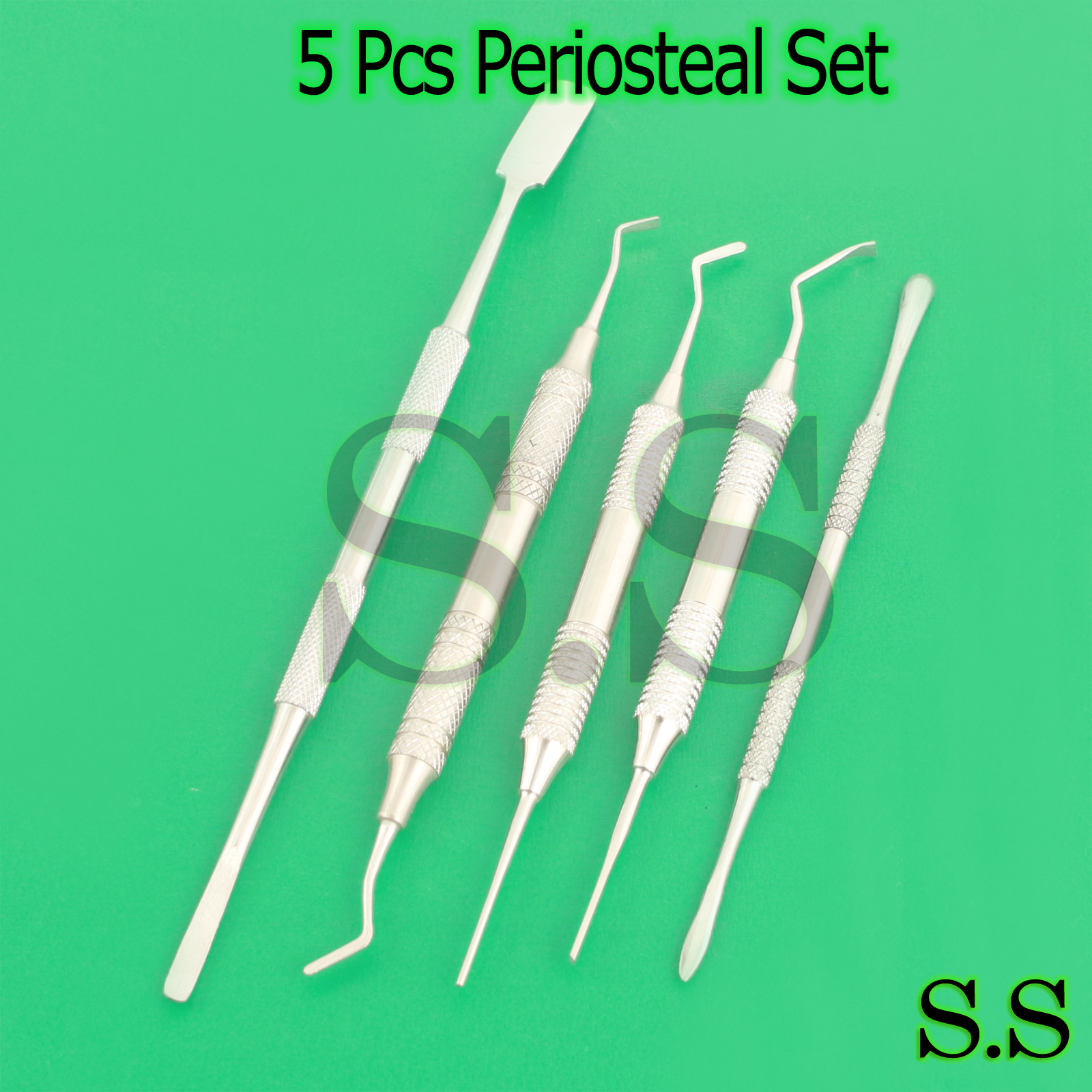5 Pcs Periosteal Set Dental Instruments Elevator Surgical Implant PR-0090
