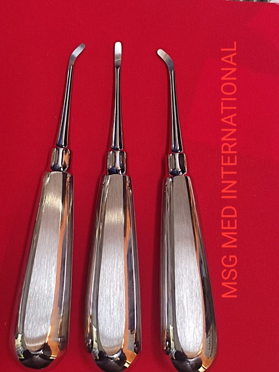 Professional Left Right Dental Oral Luxation Root Elevators Orthodontic Set 3PCS