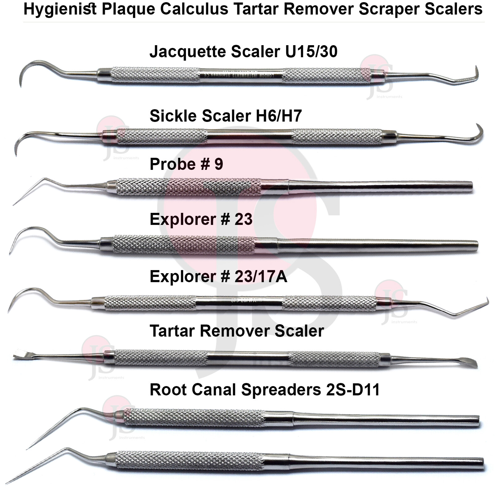 Dental Cleaning Plaque Remover Calculus Tartar Remover Tooth Scraper Explorer