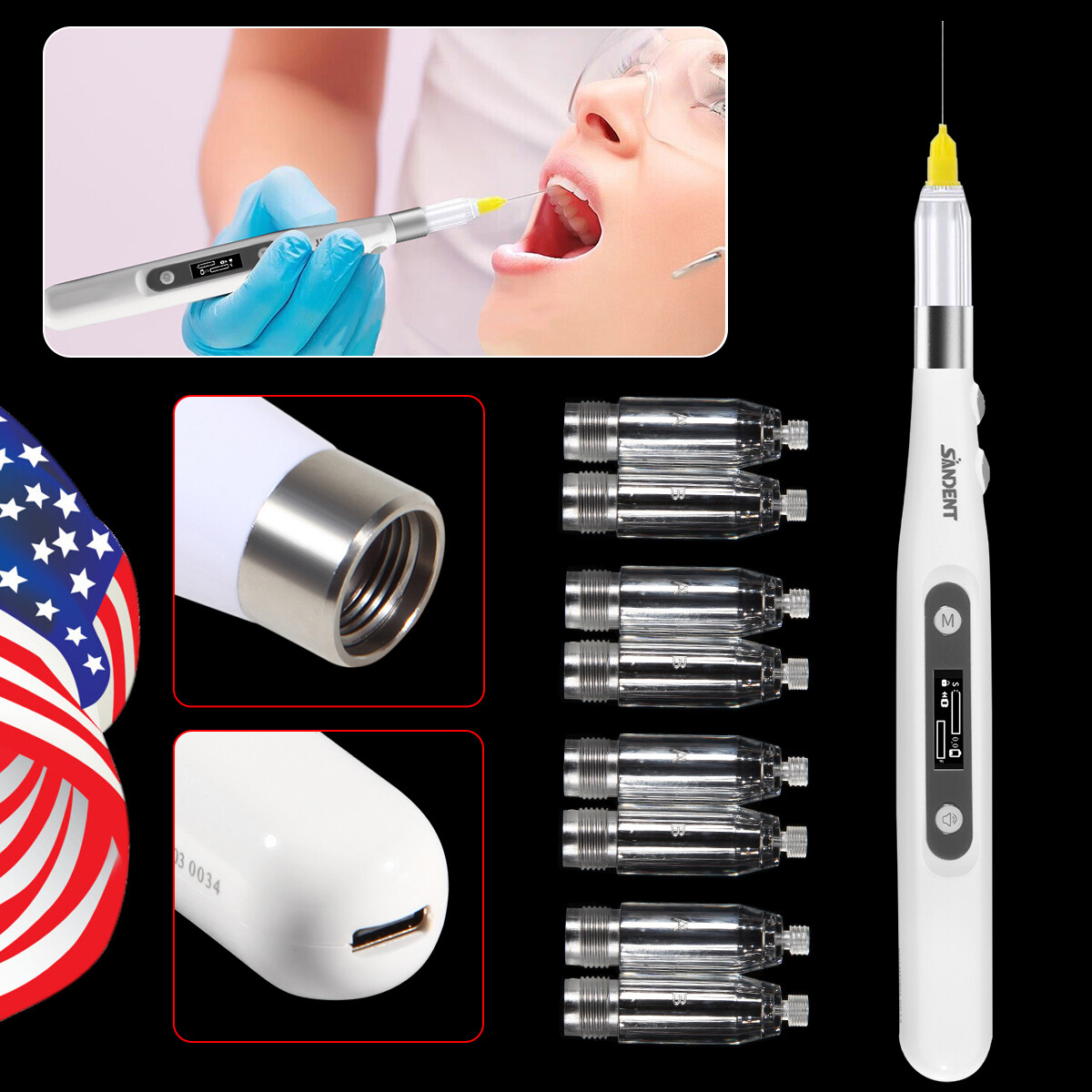 Dental Professional Painless Oral Local Anesthesia Device For Dentist USPS