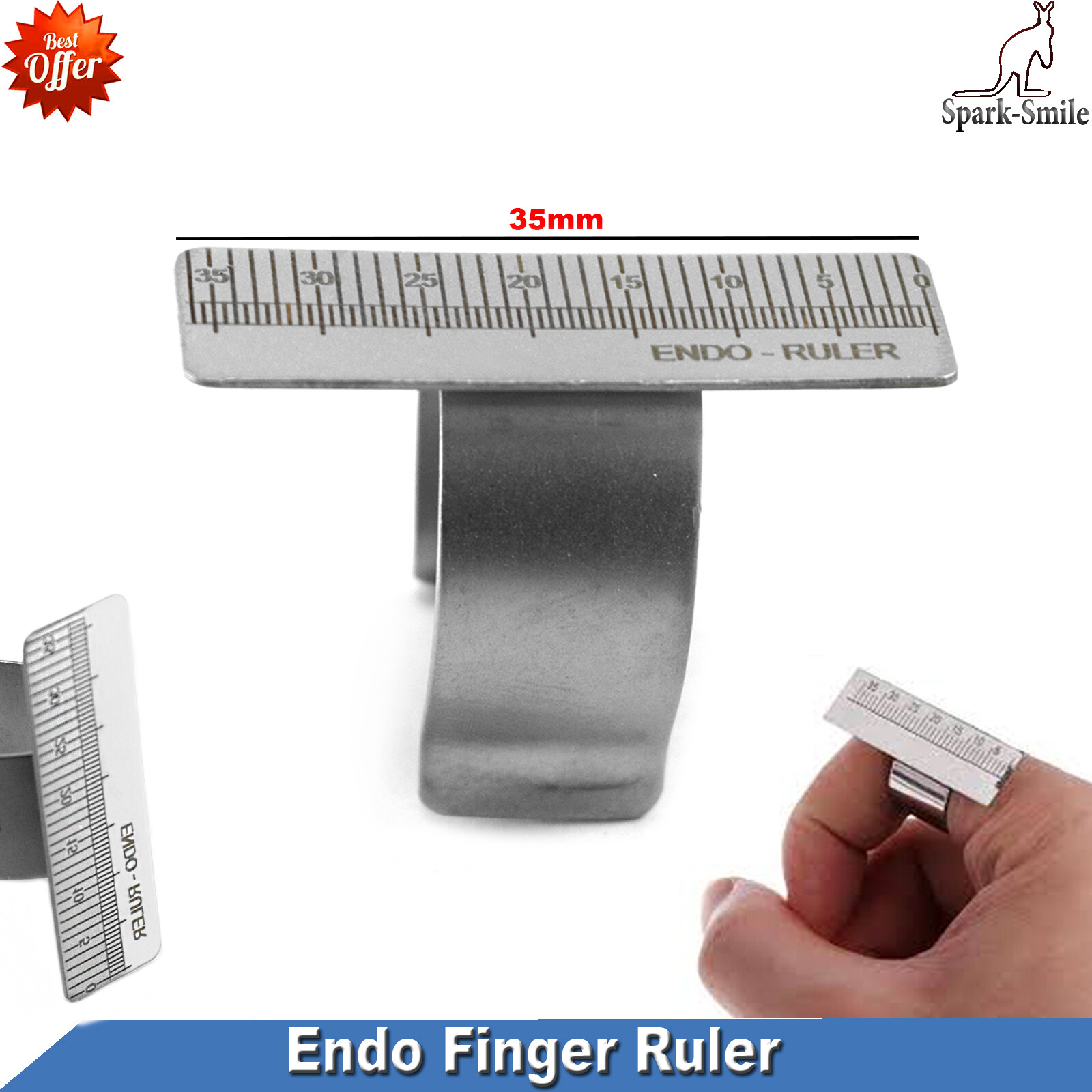 Dental Finger Endo Ruler 35mm Surgical Instrument Endodontic Gauge Measuring New
