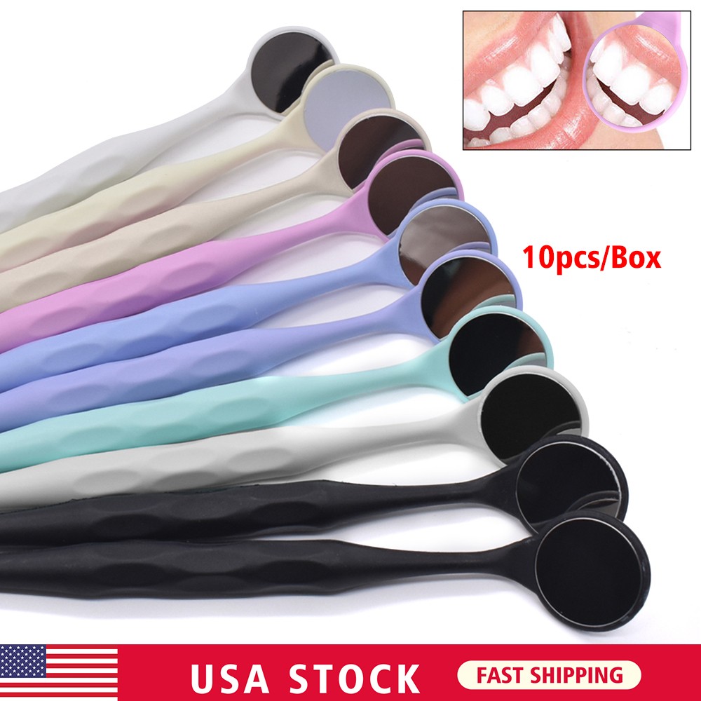 10PCS Dental Double Sided Anti-fog Mouth Mirror Oral Mirrors SK
