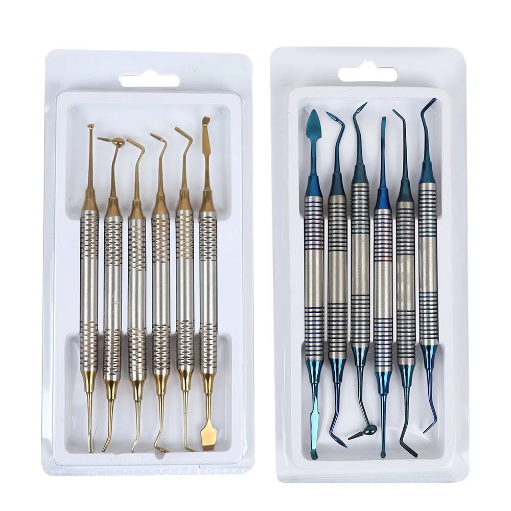 6 Pcs Dental Composite Resin Filling Spatula Repair Restorative Kits