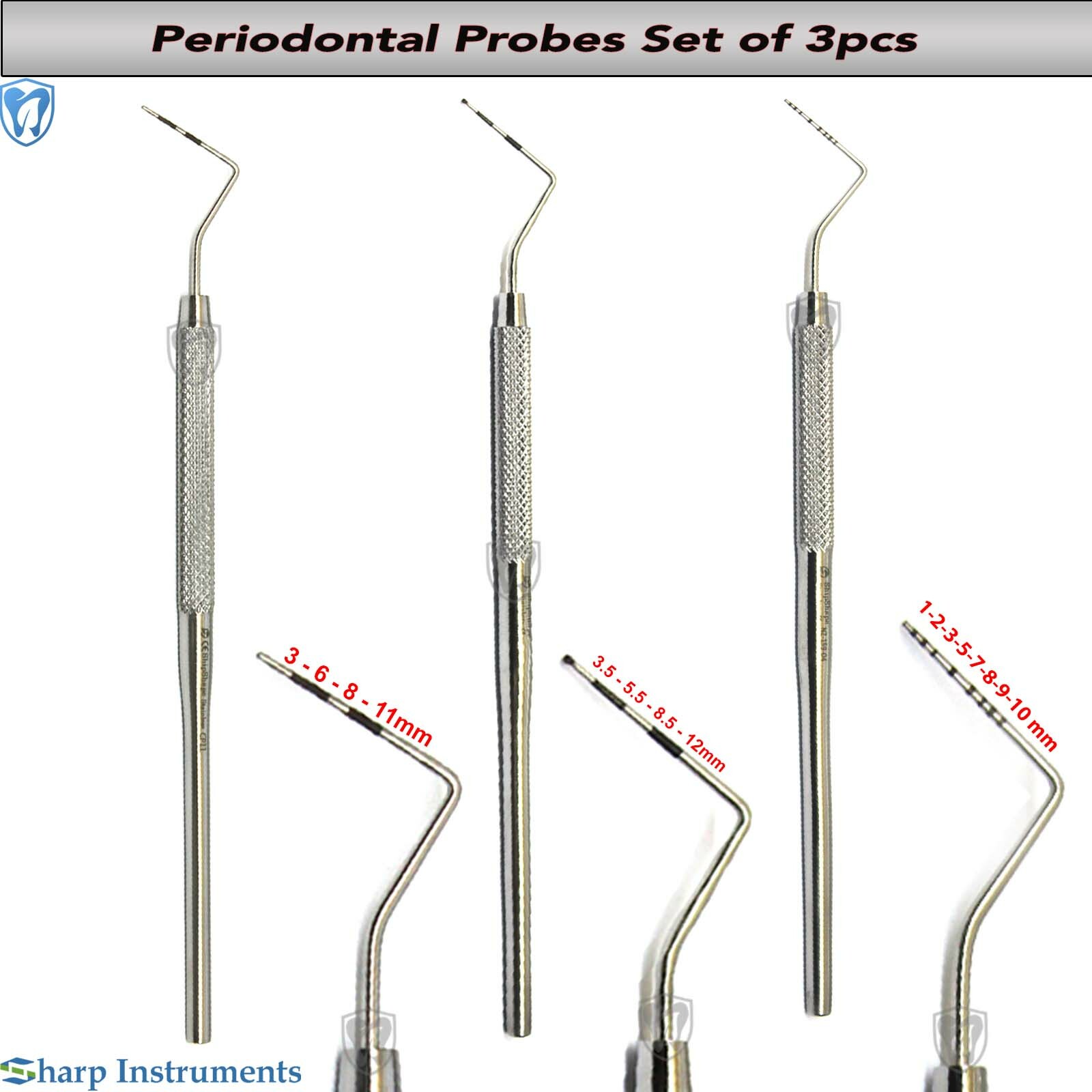 CP-11 CP-12 William Probe Depth Measuring Diagnostic Probes Dental Instruments