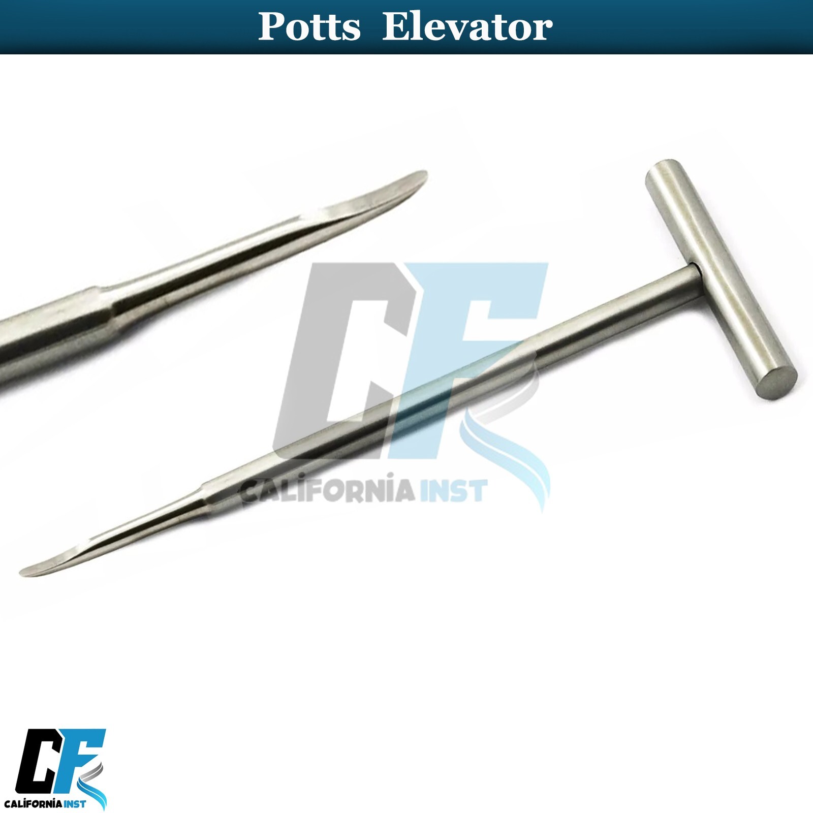 Dental Potts Elevators Tooth Extraction Surgical Surgery Instruments Set of 3
