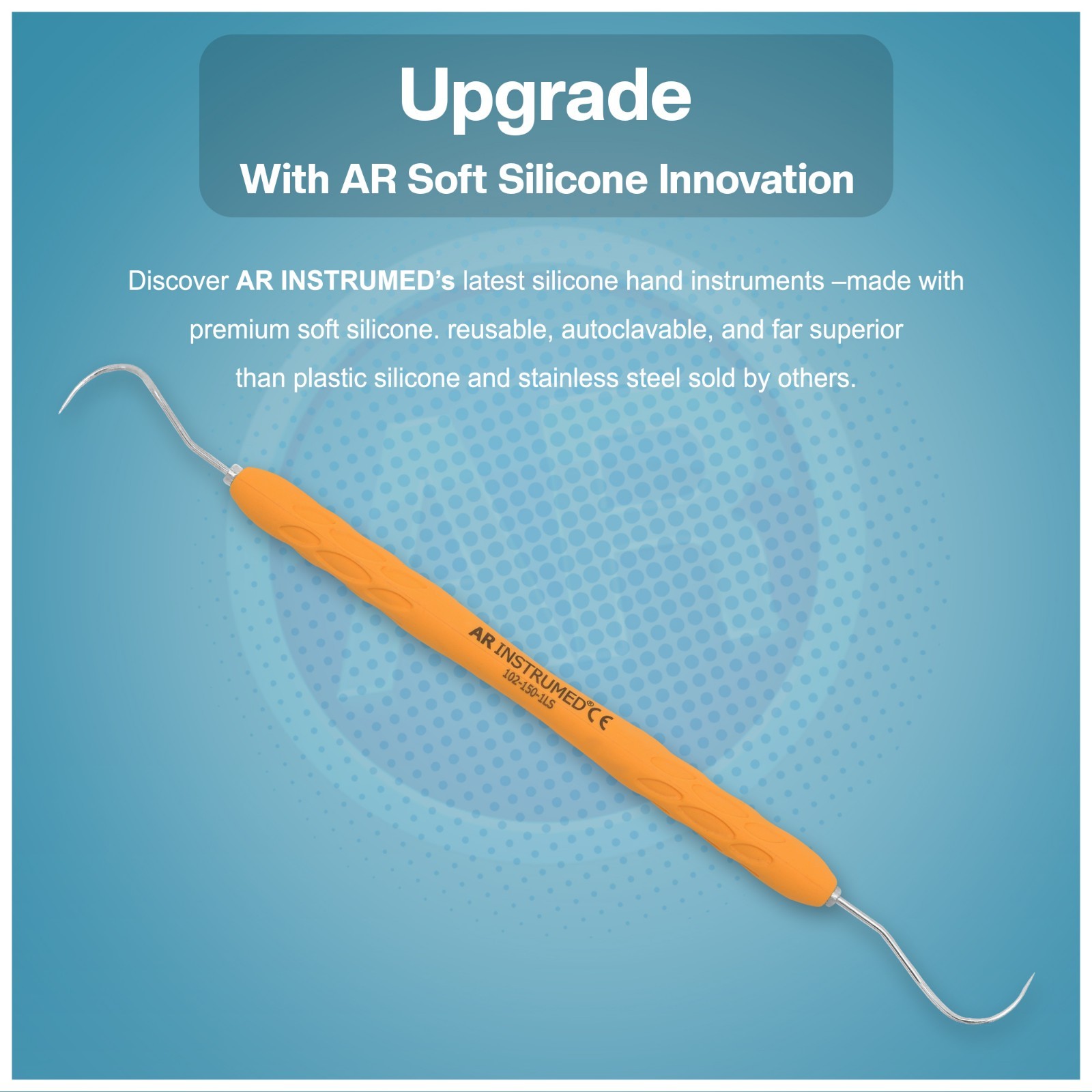 AR Silicone Coated Furcation Probe Color Coated Dental Periodontal Perio Probe