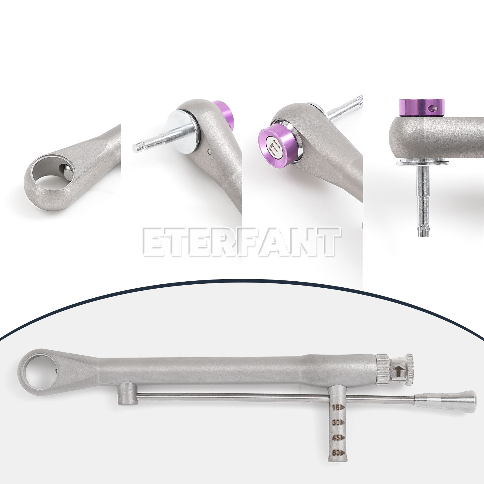 Dental Torque Wrench Implant Kit Contra Angle+16Driver/Screw Driver/Implant Kit