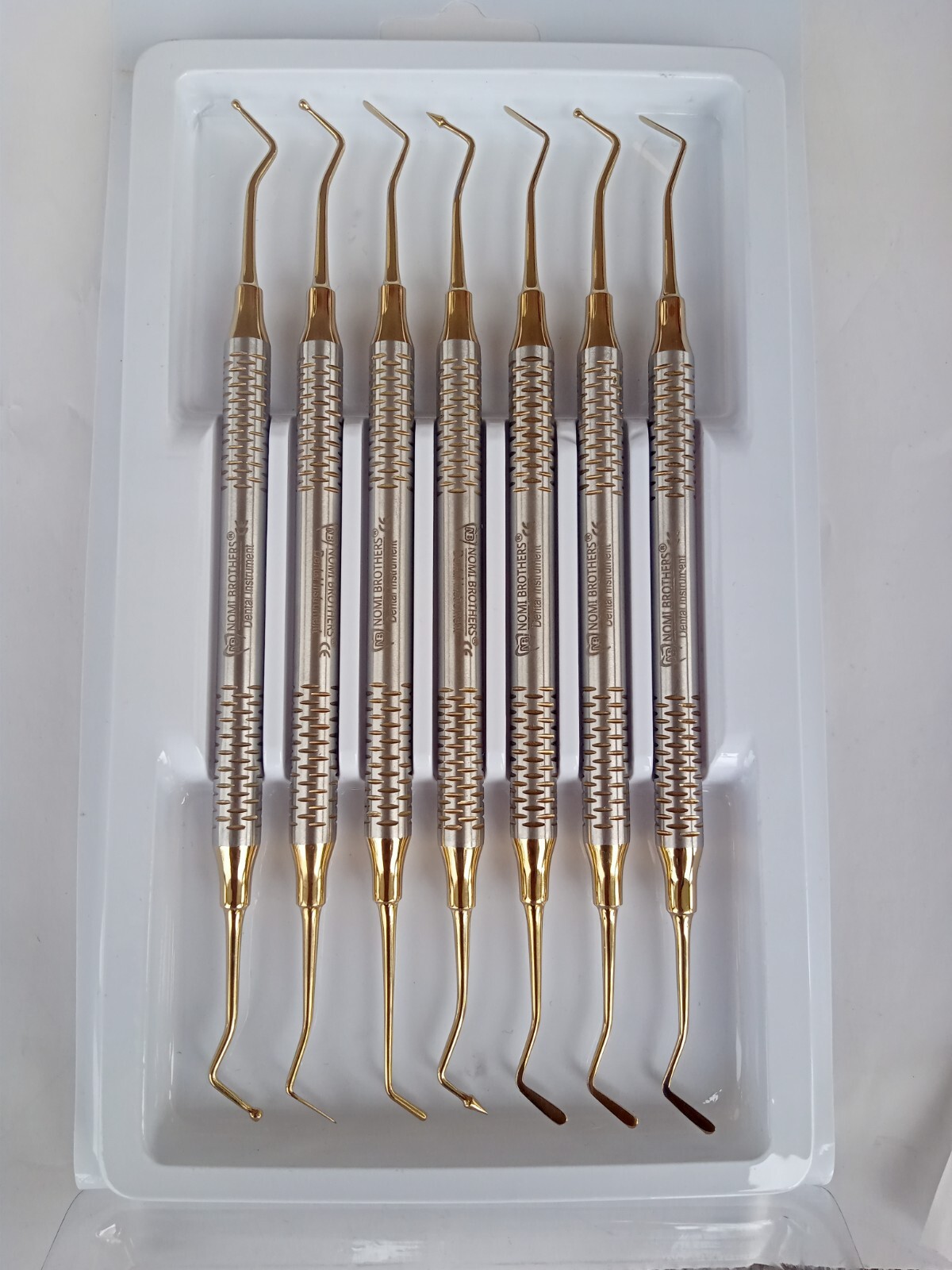 7 pcs/set Dental Composite Resin Filling Spatula Repair Restorative Instruments
