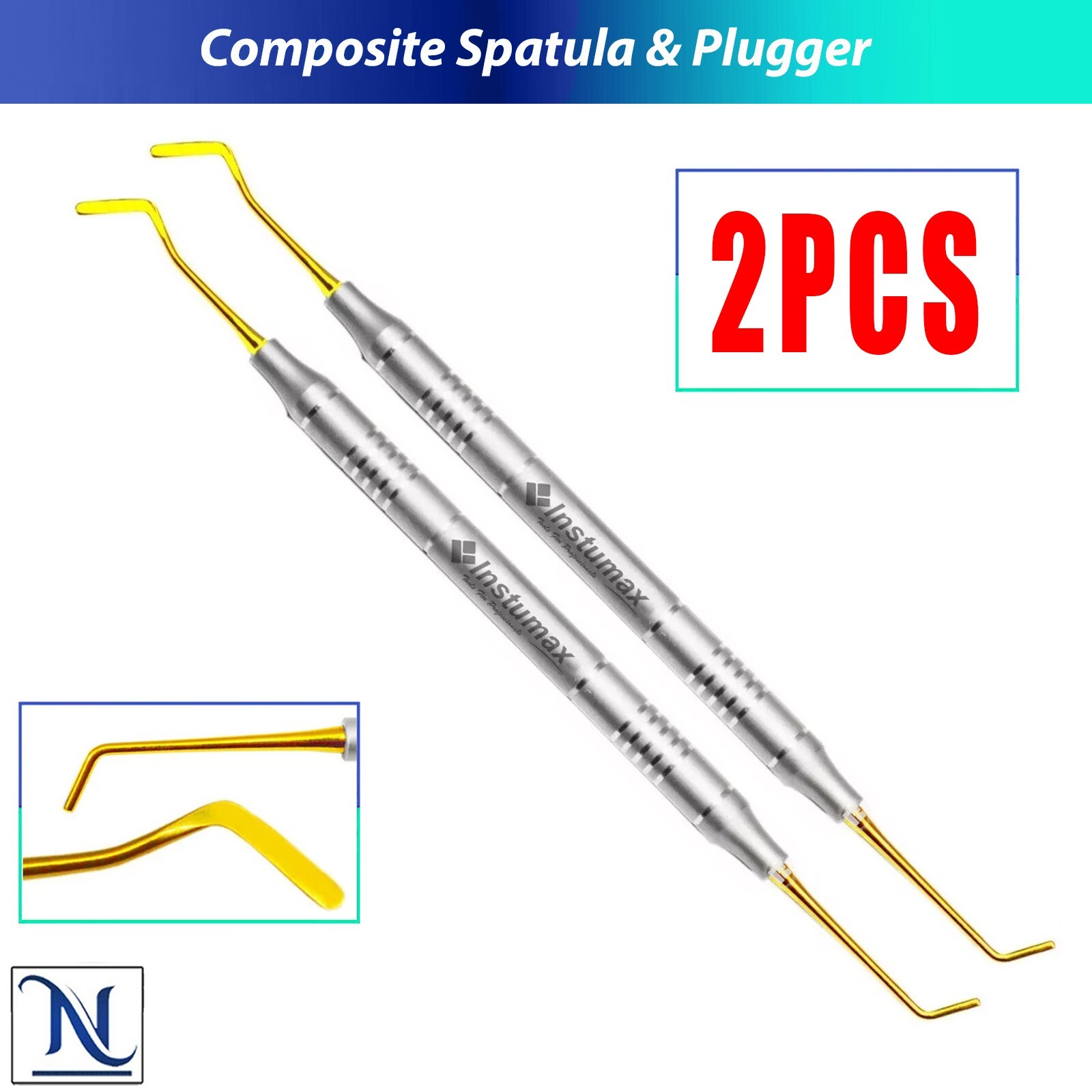Dental Composite Filling Instruments Spatula & Plugger Titanium Colorful Tips