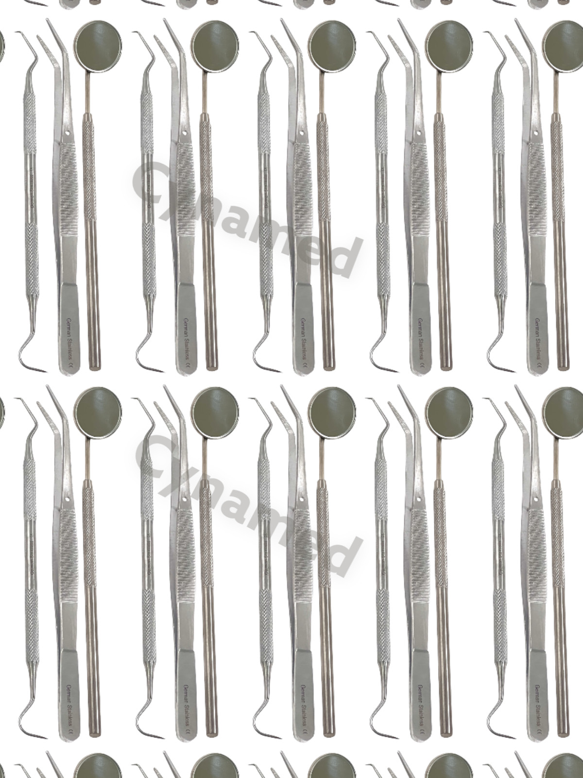 90 Instruments Basic Dental Set Mirror Explorer Probe Pliers (30 of each 3 kind)