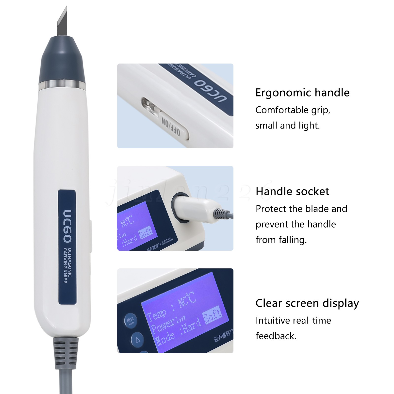 UC60 Dental Ultrasonic Carving Knife Electric Frequency Engraving Cutting Blade
