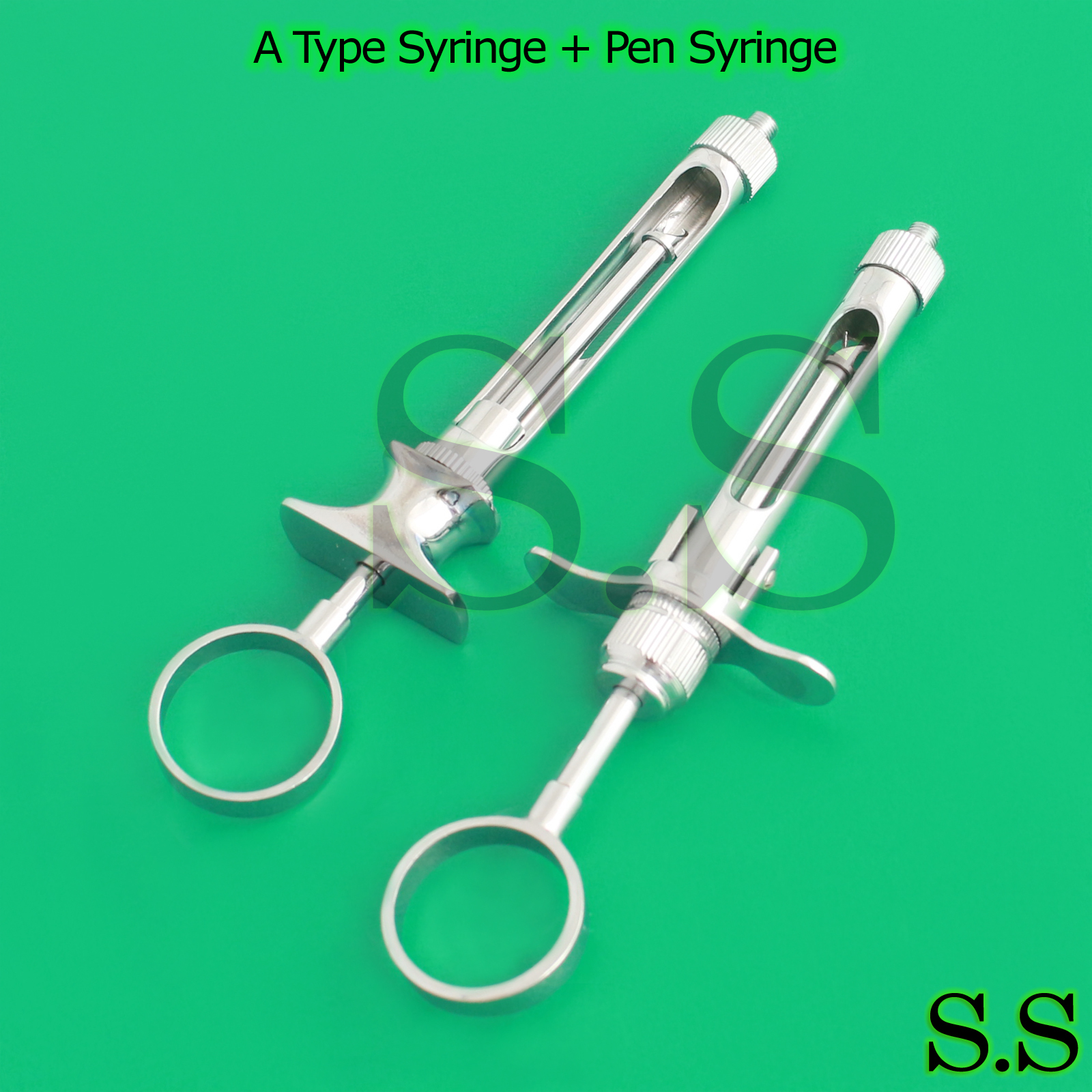 A Type Aspirating Syringe + Aspirating Breech Syringe Dental Instruments