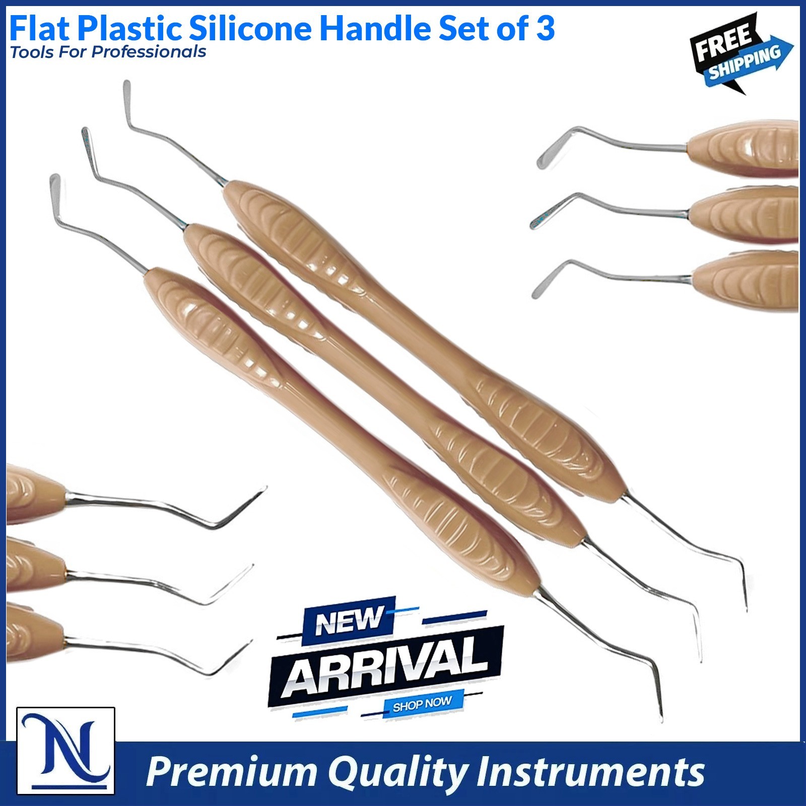 Dental Filling Instrument Flat Plastic Filling Spatula Double Ended