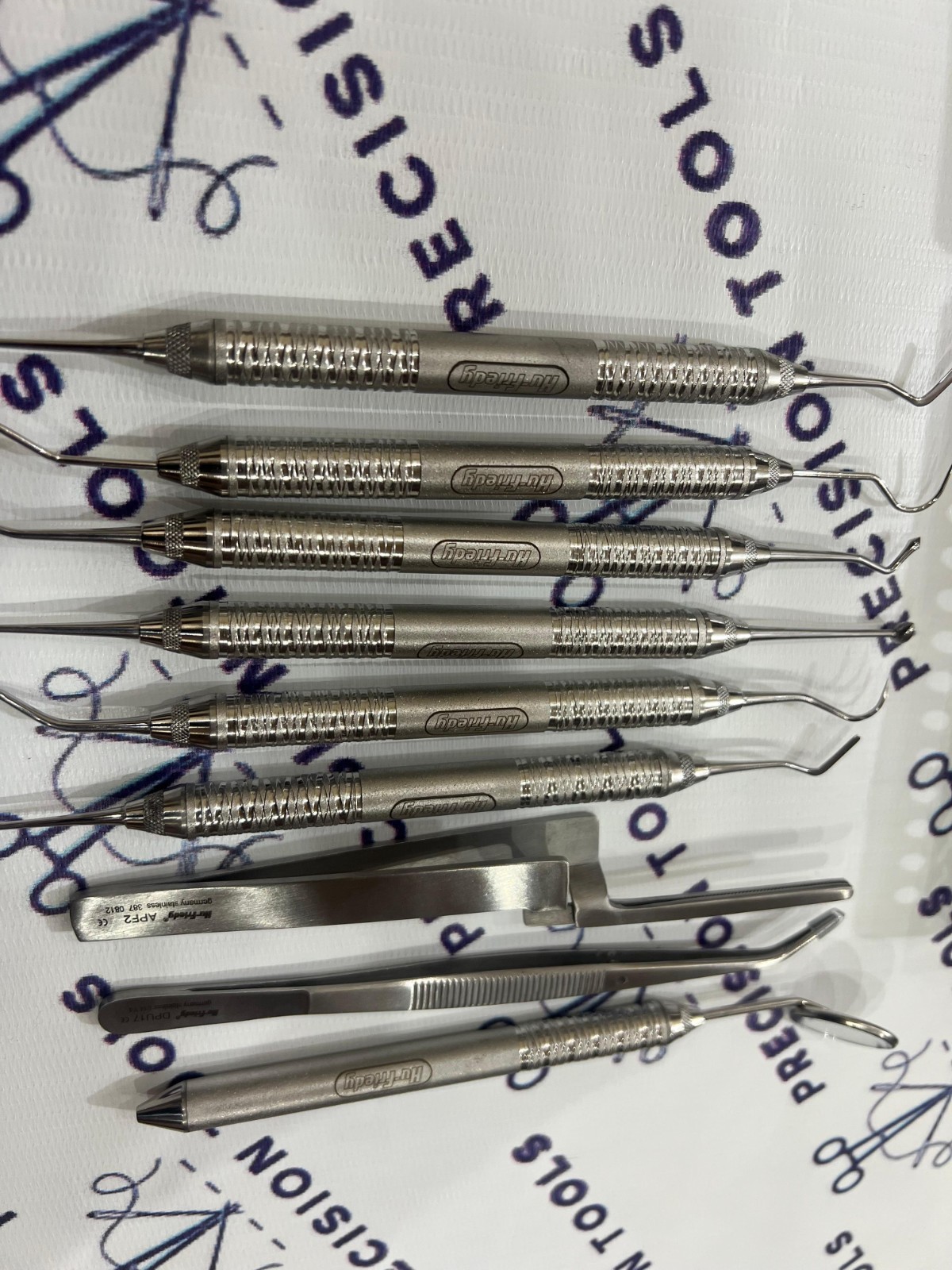 Hu-Friedy Dental Composite Instruments Set of 9 PCS with Sterilization Cassette