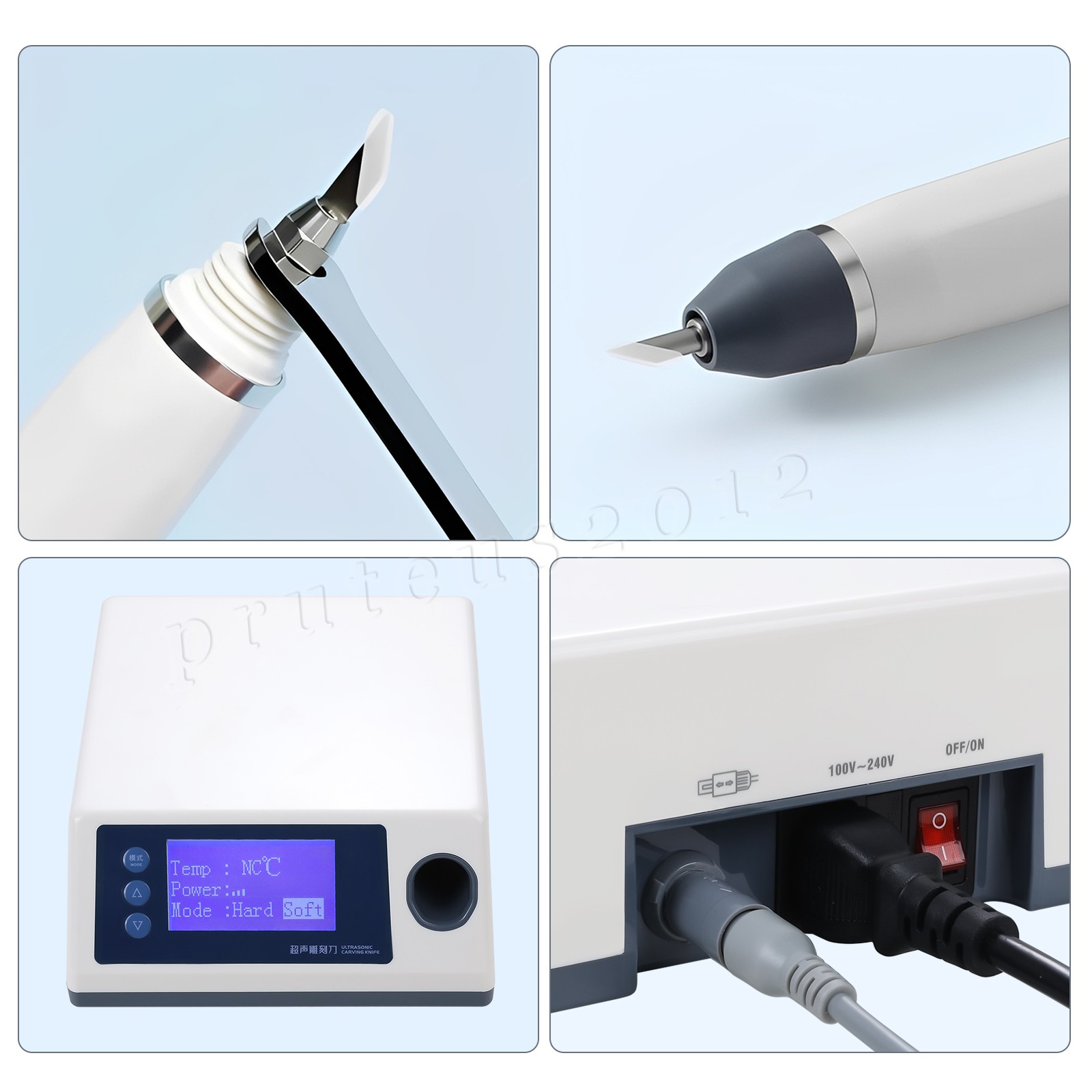 Dental Ultrasonic Knife with 5 Blade for Cutting Mouth Orthodontic Retainer UC60