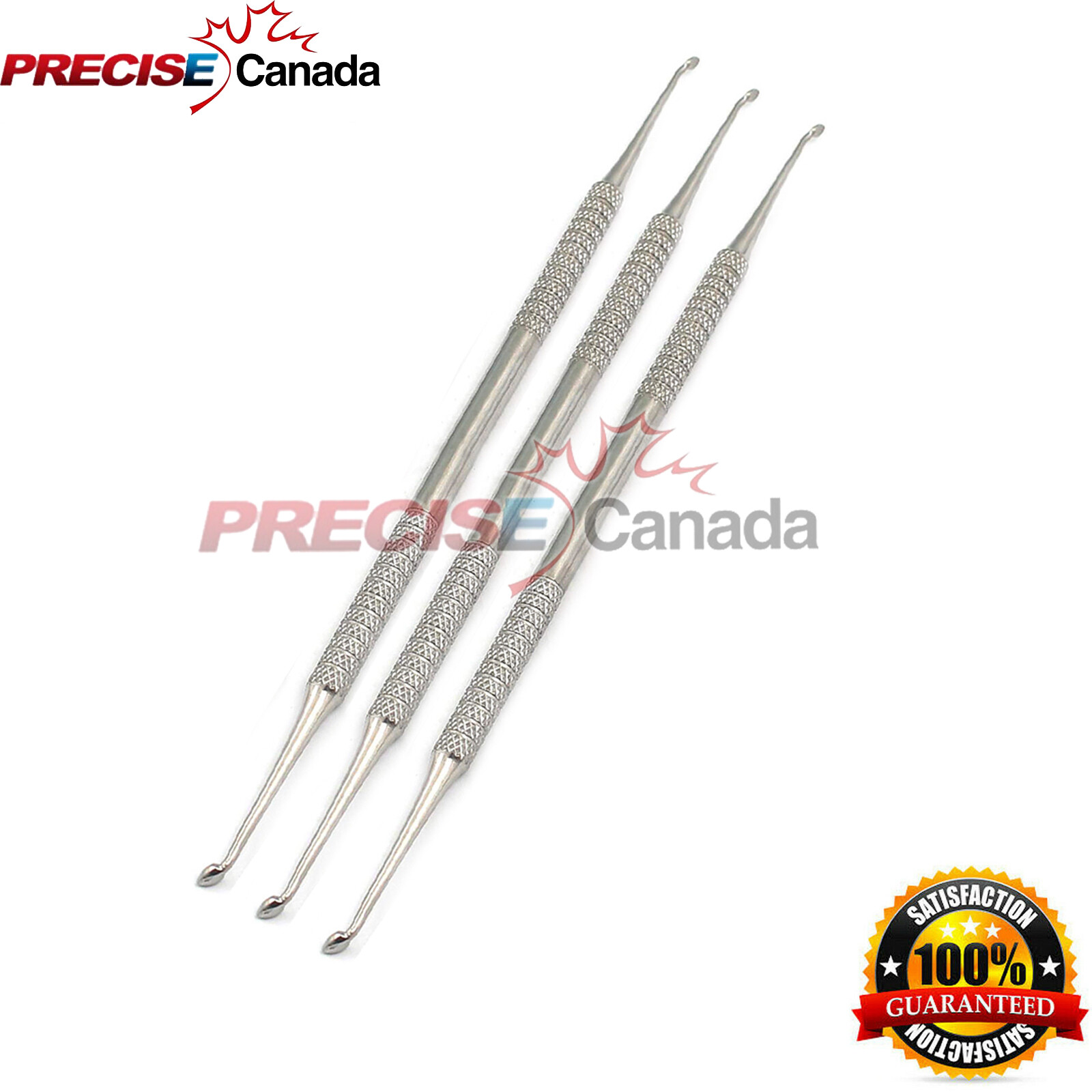 3 Cleoid Excavator Discoid 89/92 Double End Round Spade Shape Dental Instruments