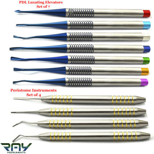 Dental PDL Luxating Elevators Periotome Luxation Tooth Extracting Extraction Kit