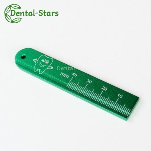 1Pcs Dental Endo Rulers Span Aluminium Measuring Scale Gauge 5 Colors