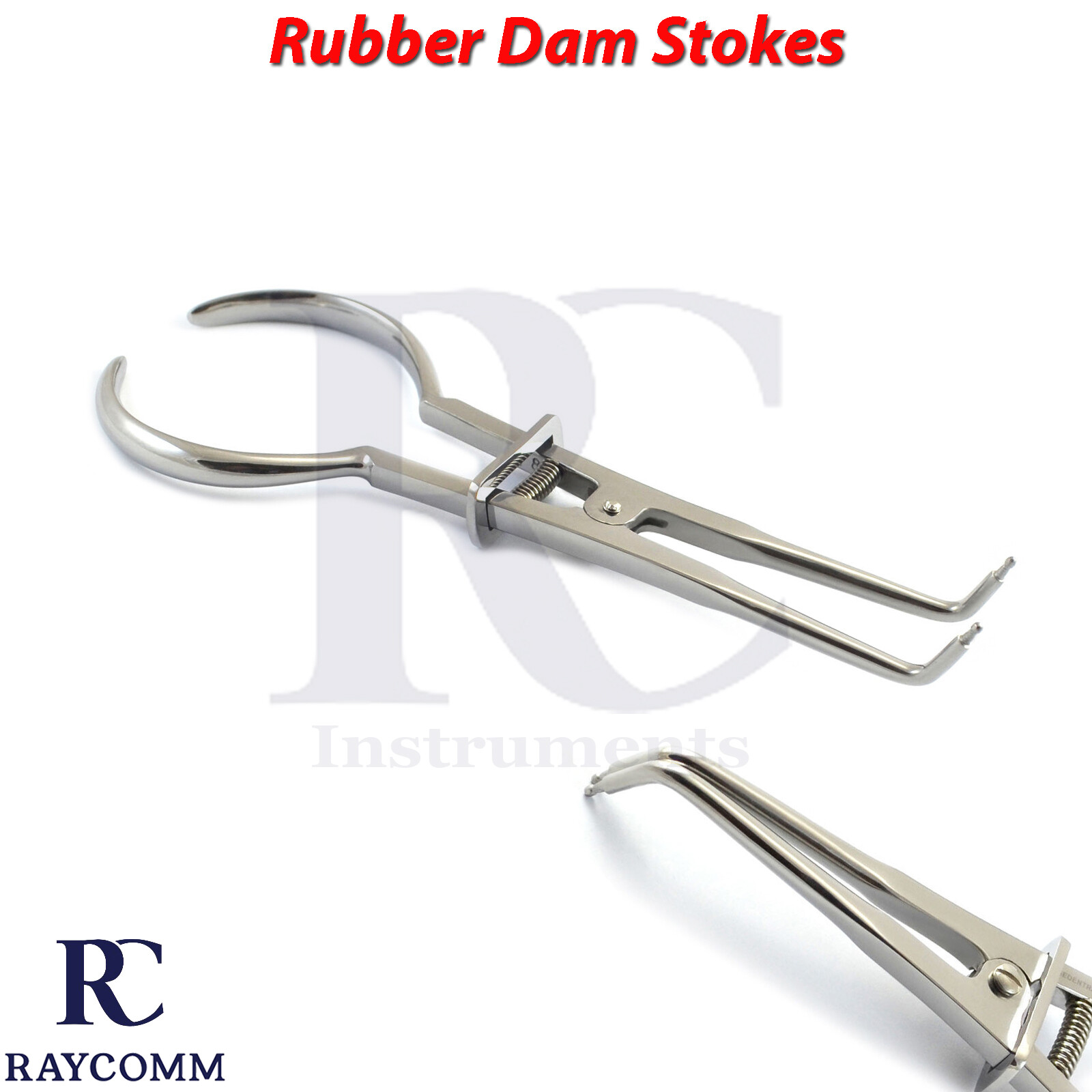 Rubber Dam Clamps Stokes Endodontic Forceps Orthodontic Instruments 17cm CE
