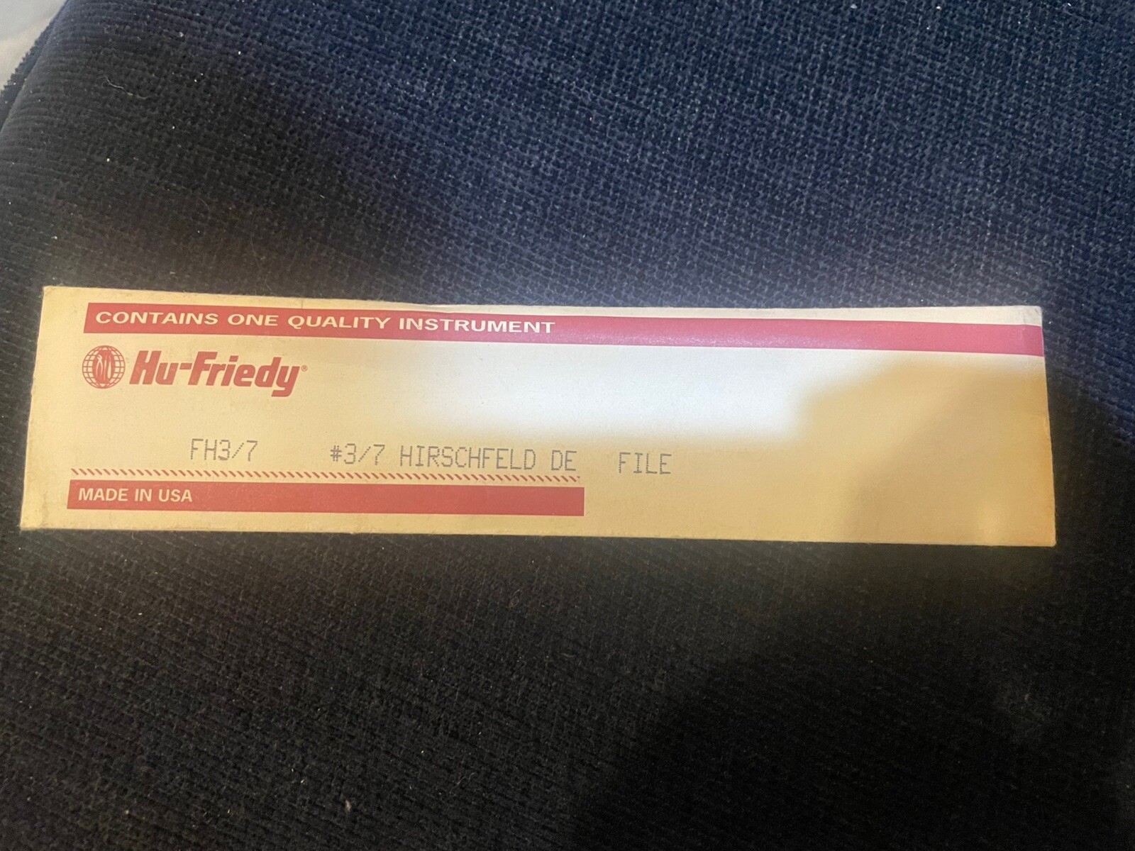 Hu-Friedy Dental Tool #3/7 Hirshfeld Double Ended File