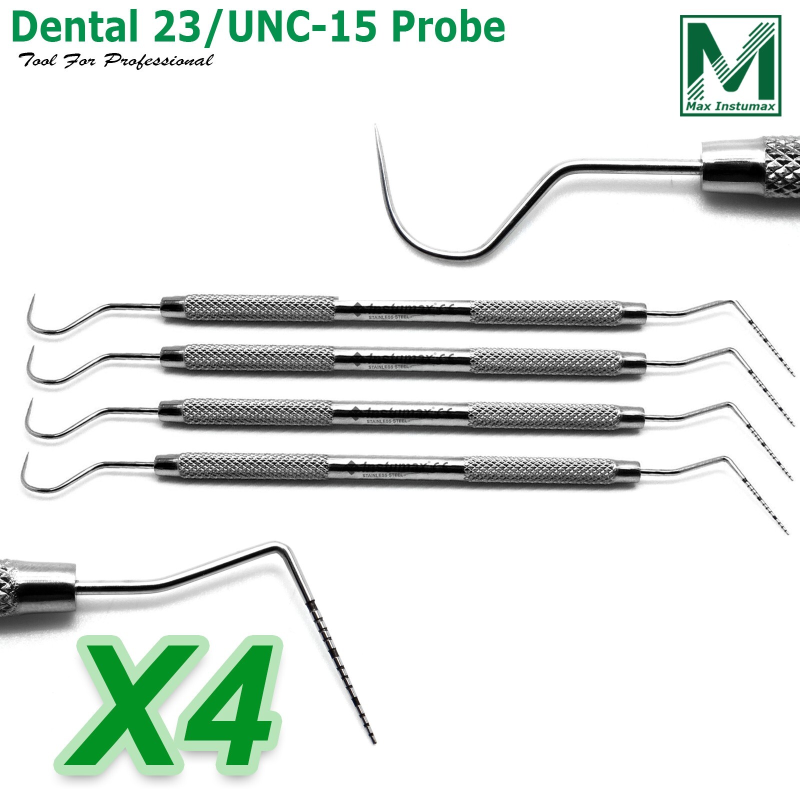 Dental Perio Explorer 23 Probe UNC 15 Color Marking Diagnostic Double Ended Tool