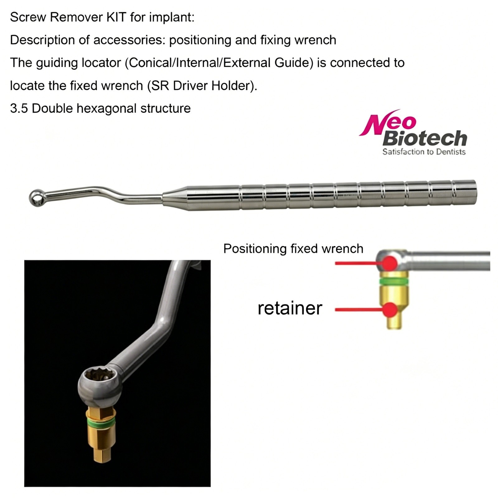 Hiossen Implant Multi Abutment Machine Driver Dental Surgical Tool Osstem